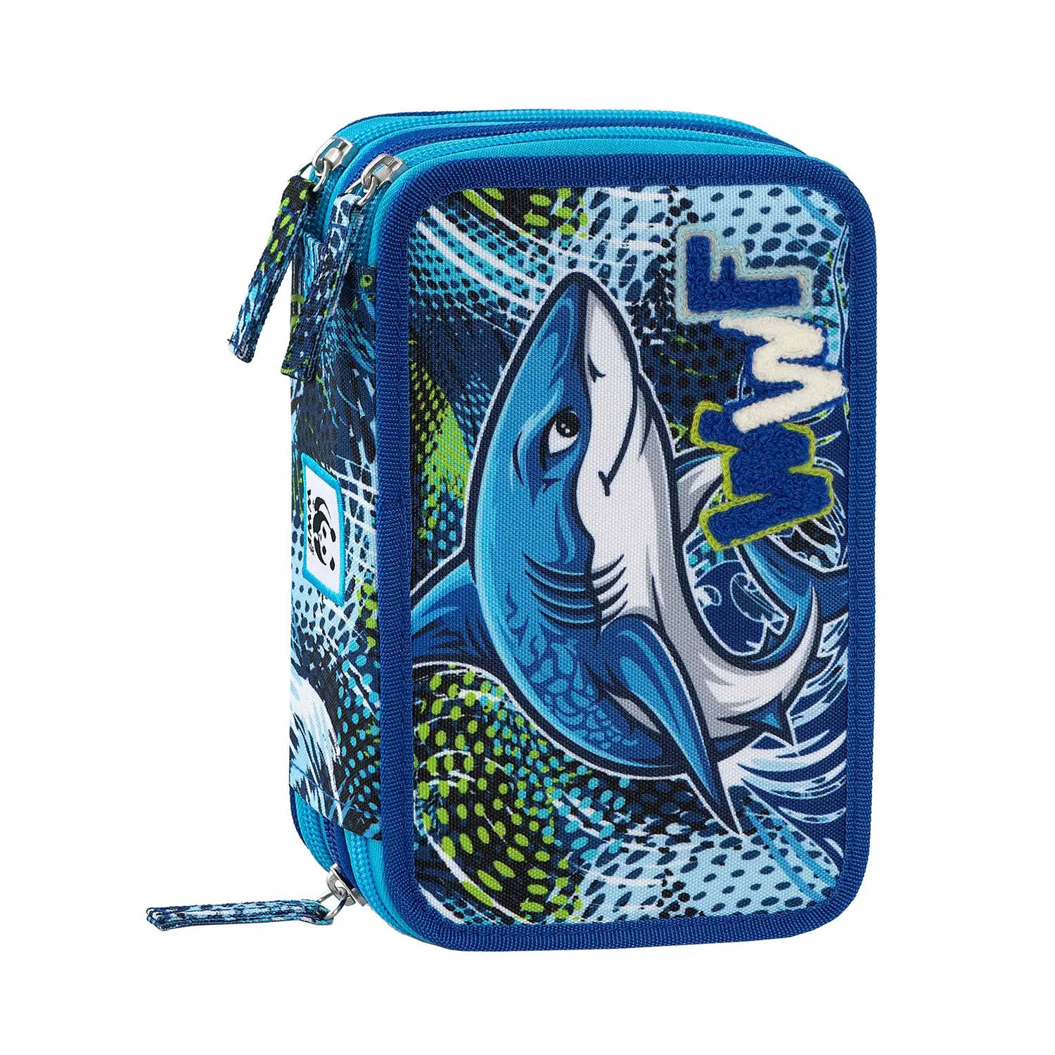 Astuccio WWF 3 Zip Corredo Completo Squalo - astucci colori