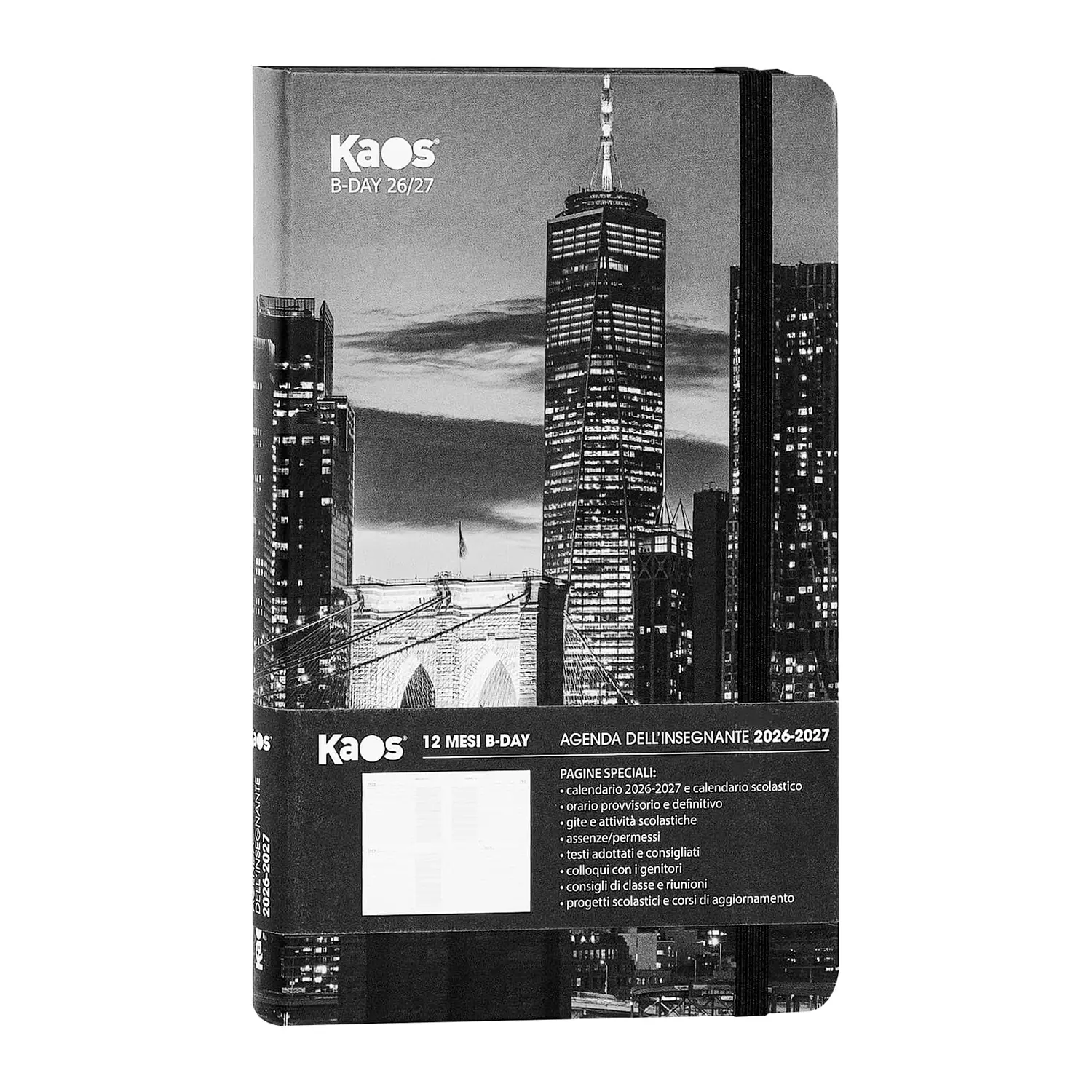 Kaos Agenda Insegnanti Biday 12 Mesi13x21 Cm New York - agende