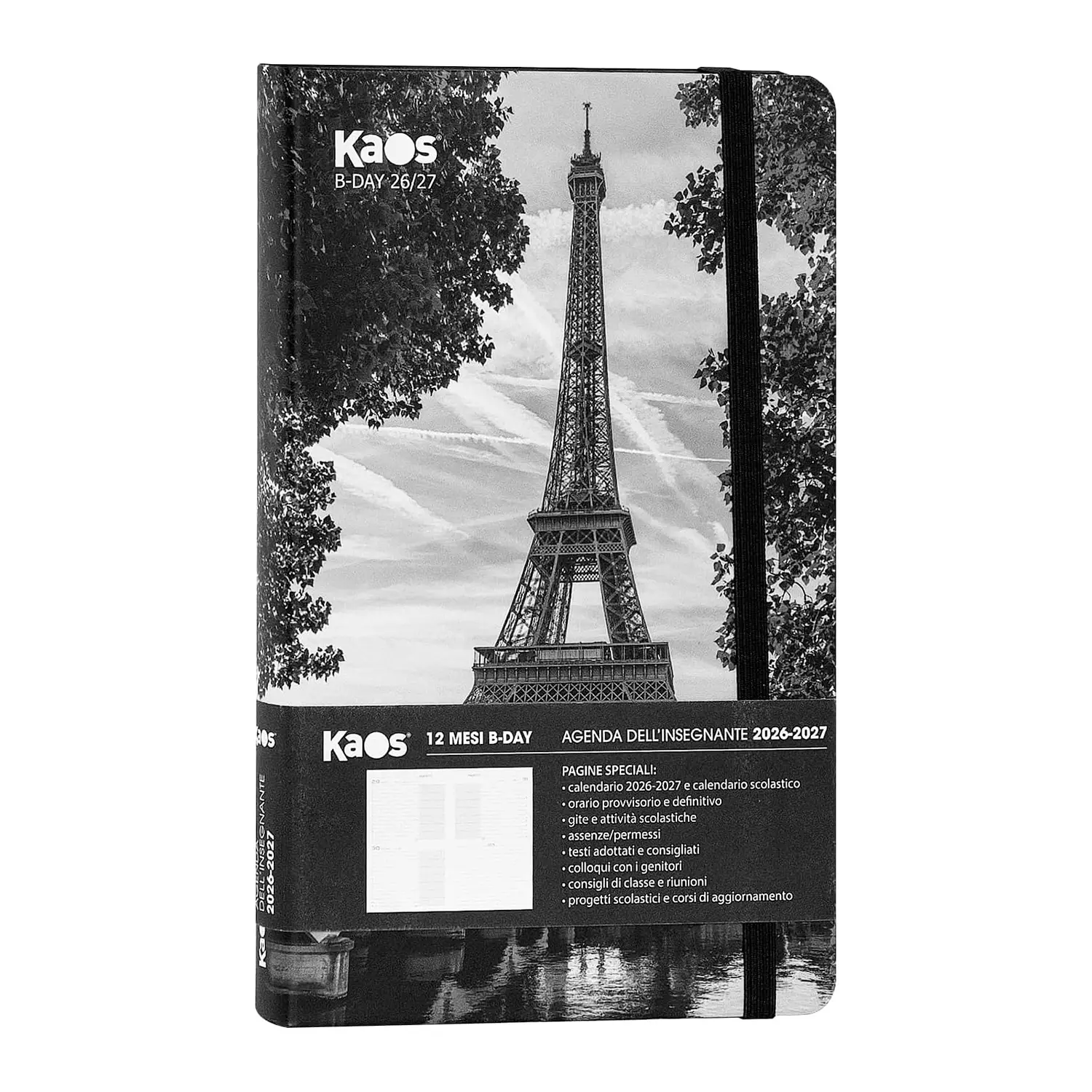 Kaos Agenda Insegnanti Biday 12 Mesi13x21 Cm Parigi - agende