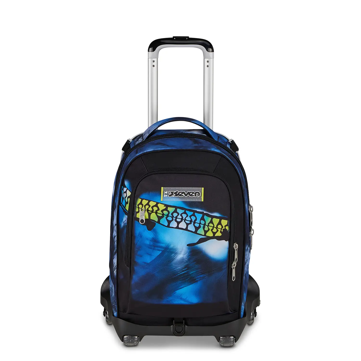 Trolley Zaino Scuola Seven Jack 8WD Blu Fusion 34 Litri - zaini trolley