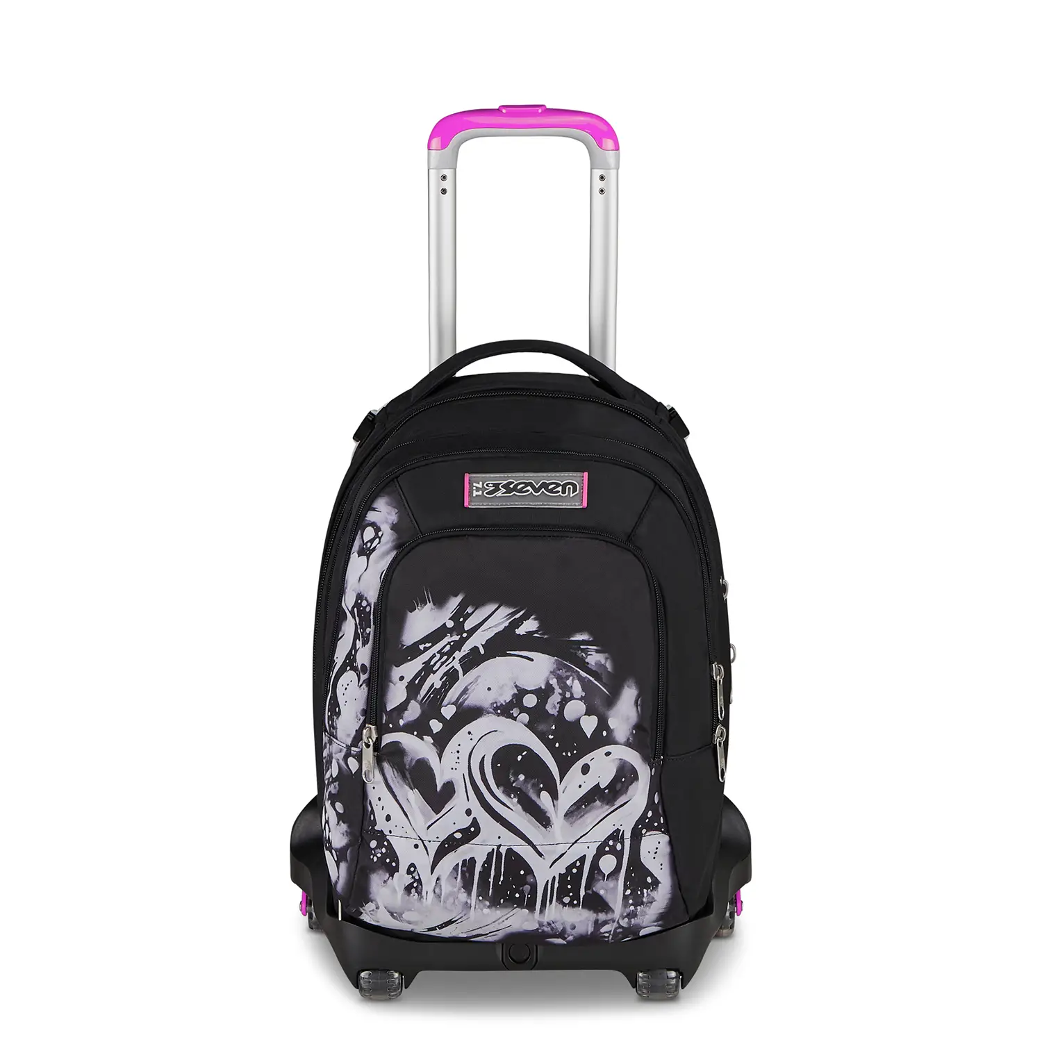 Trolley Zaino Scuola Seven Jack 8WD New Detach Plumpy Girl - zaini trolley