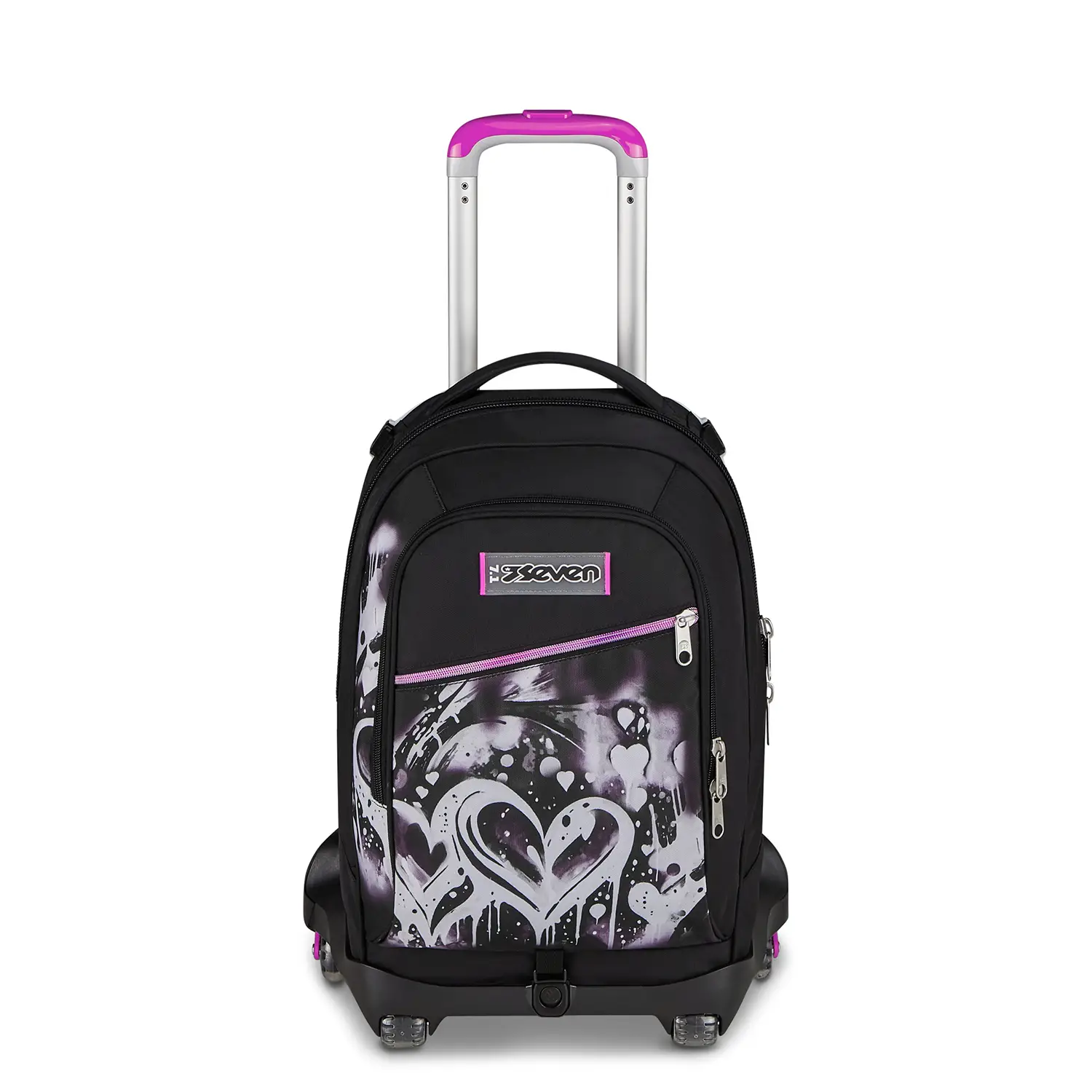 Trolley Zaino Scuola Seven Jack 8WD New Plumpy Line Girl - zaini trolley