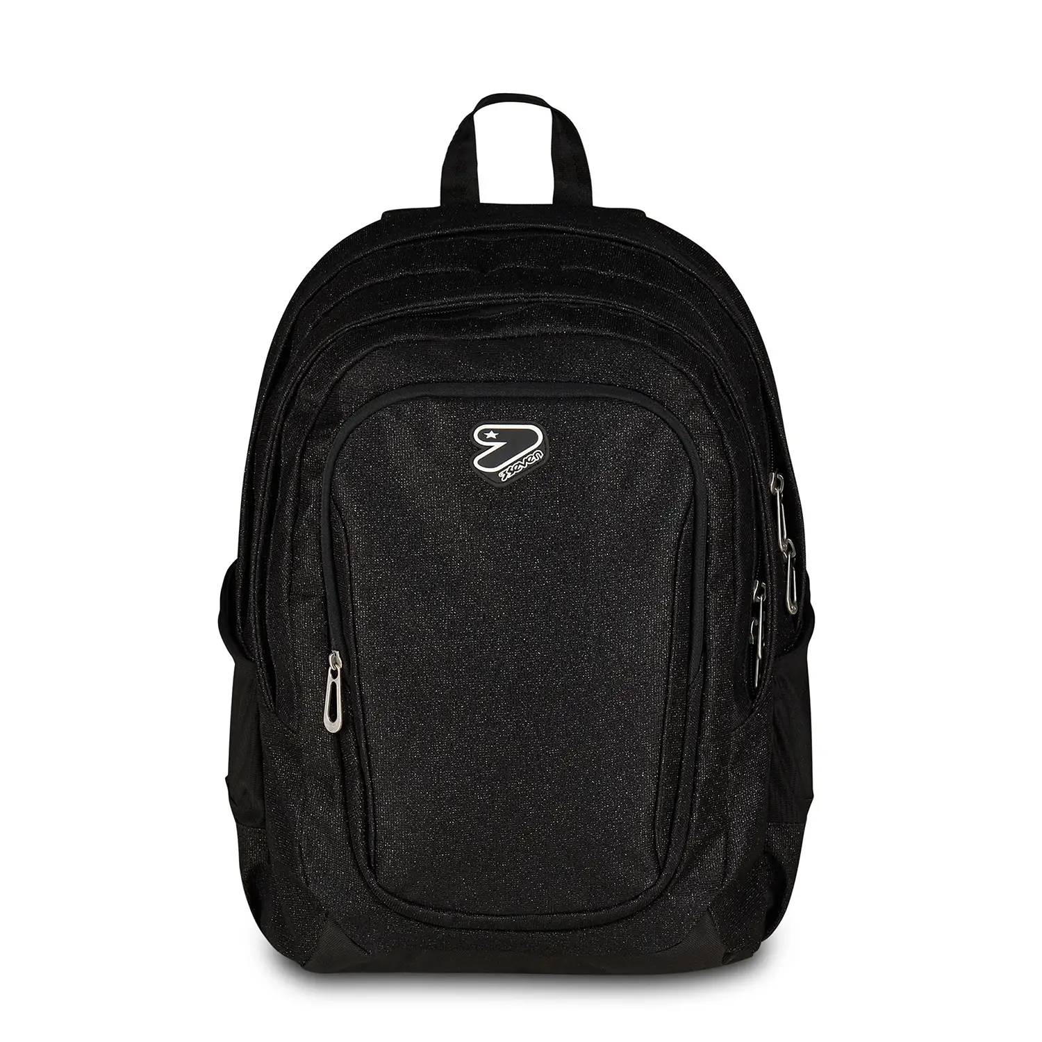 Zaino Scuola Seven Tech Shiny Jet Black 29L PC Tablet - zaini scuola