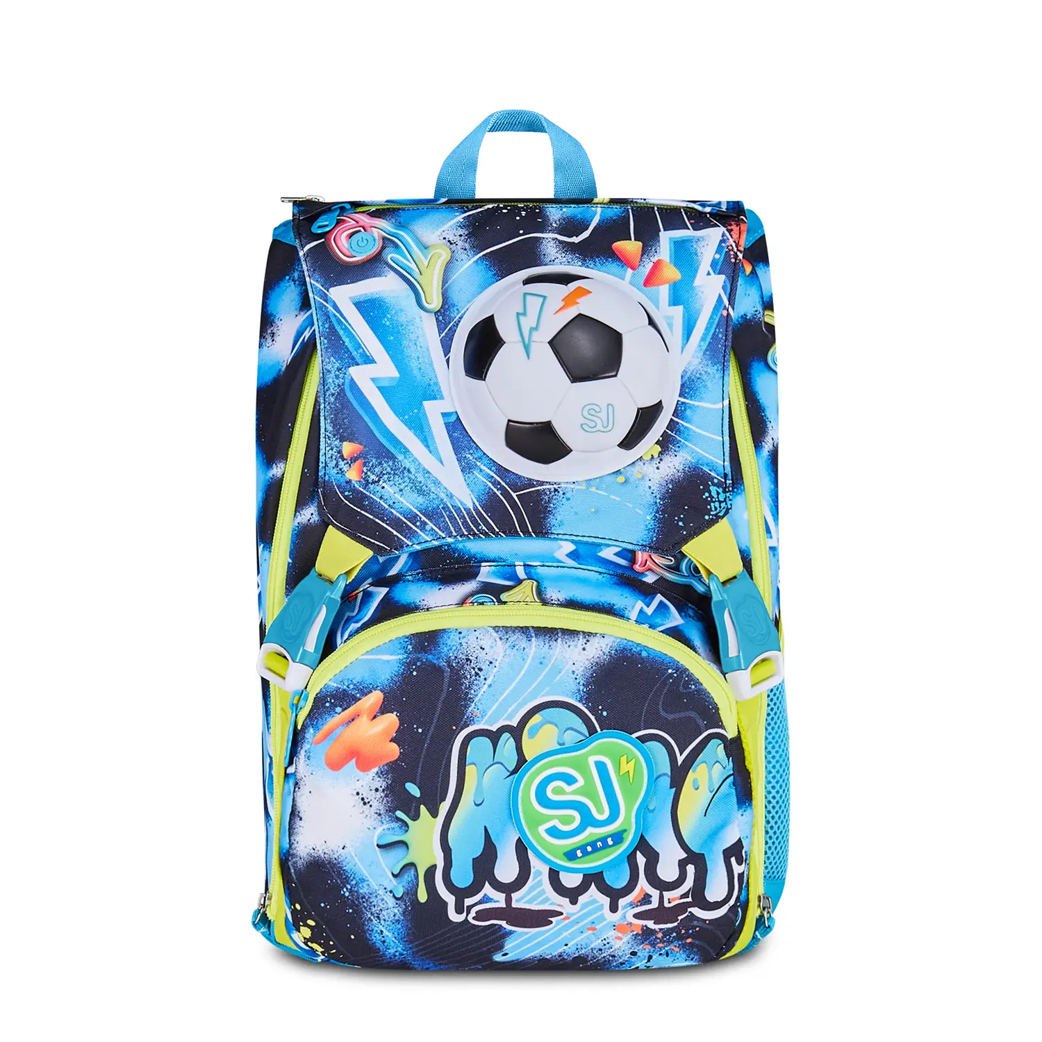 Zaino Scuole SJ Gang Glowgame Sdoppiabile Big 24 Litri Luminoso - zaini scuola