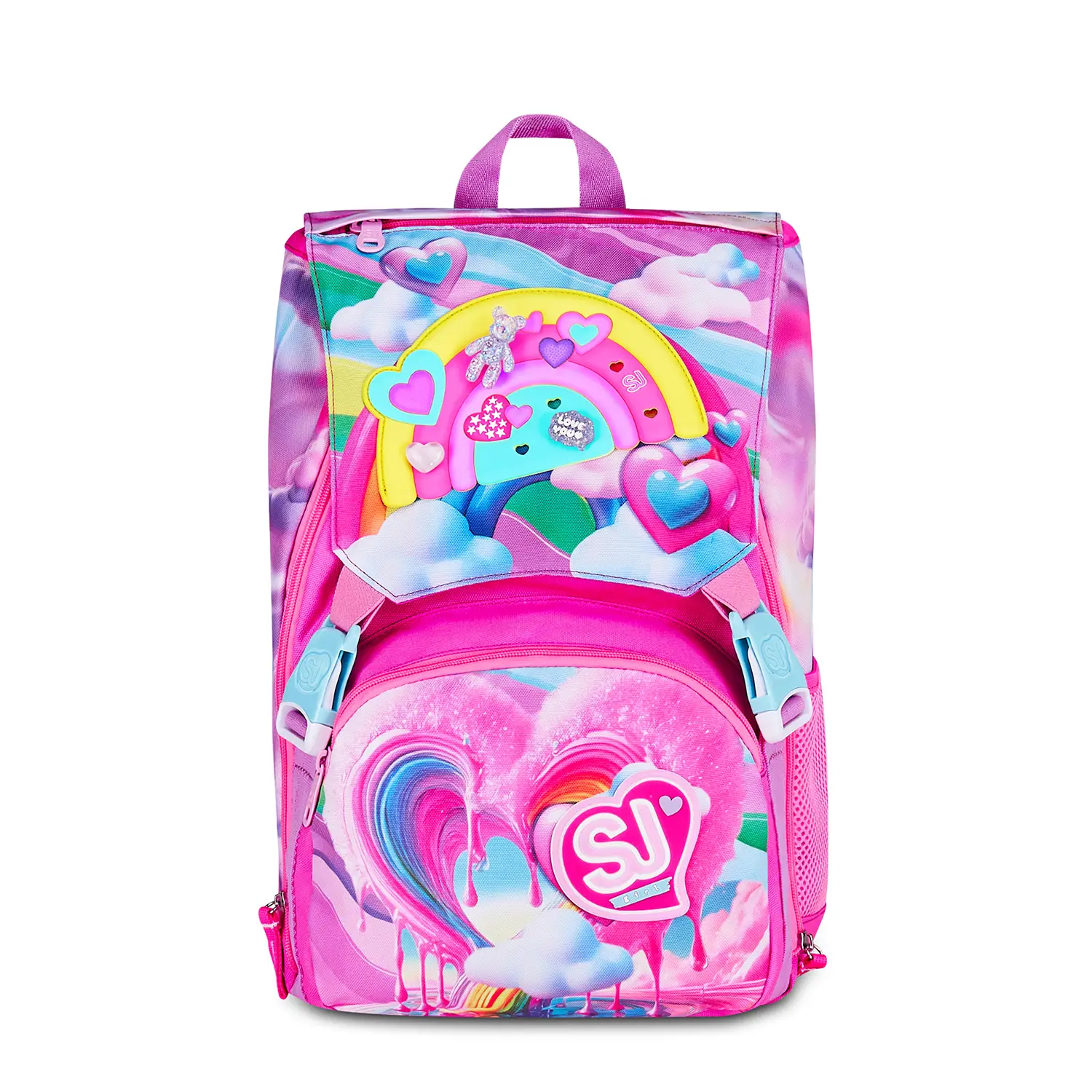 Zaino Scuola SJ Gang Joyful Pins Girl Sdoppiabile Big 24 Litri - zaini scuola