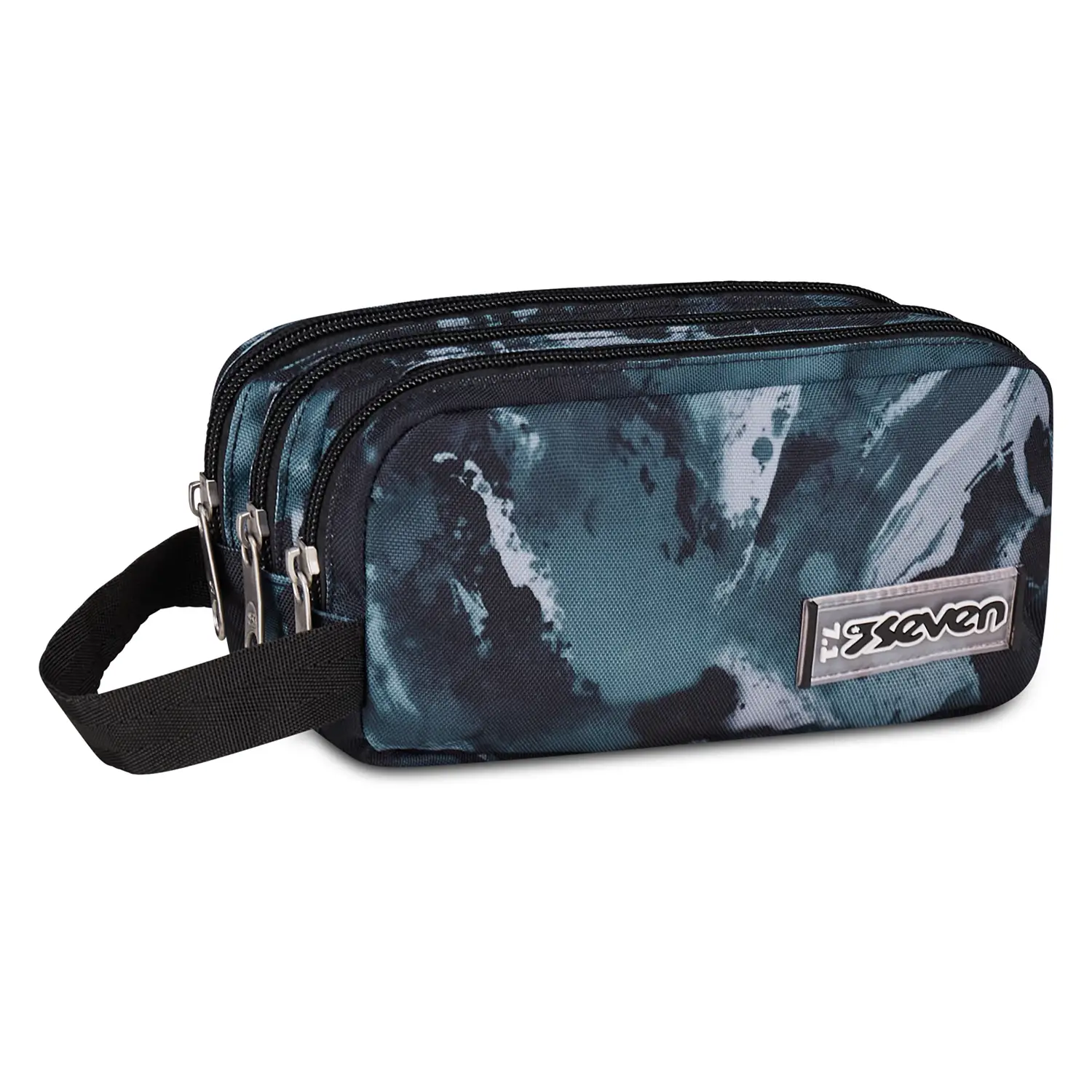 Astuccio Bustina 3 Zip Seven Freethink Boy Abyss Scuola - bauletti tombolini bustine