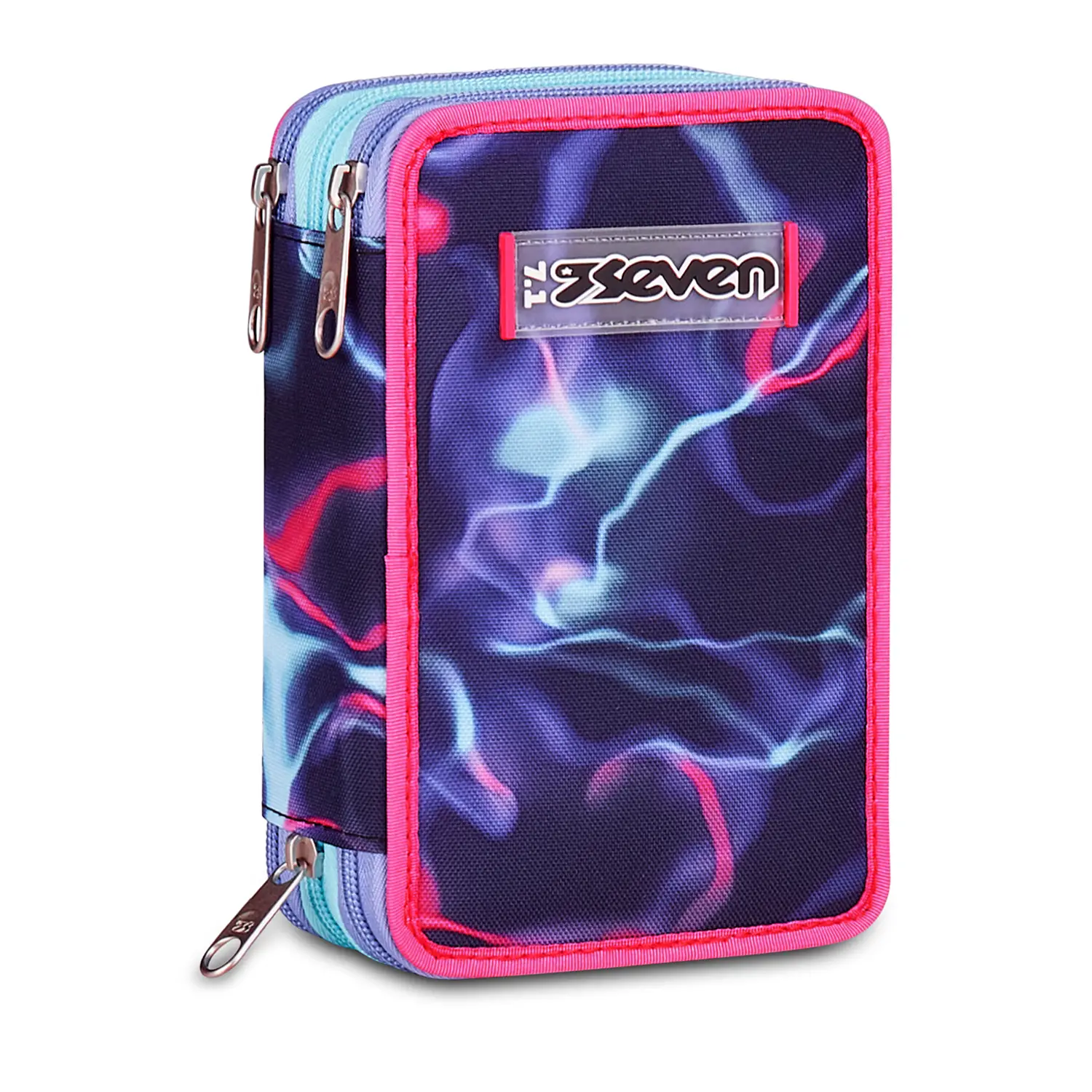 Astuccio 3 Zip Seven Electricvibe Girl 45pz - astucci colori