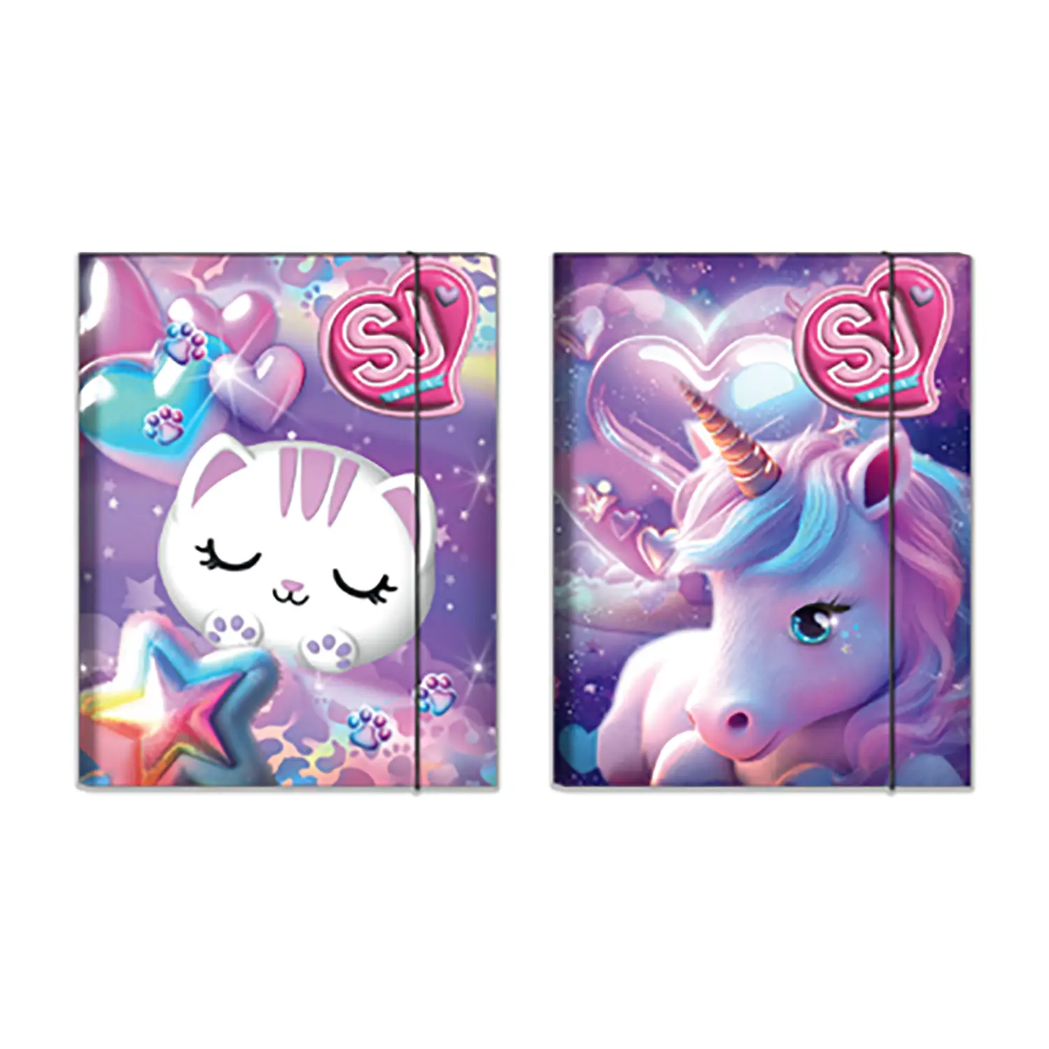 Sj Gang Cartellina con Elastico Ds01 Girl Girl - Archiviazione