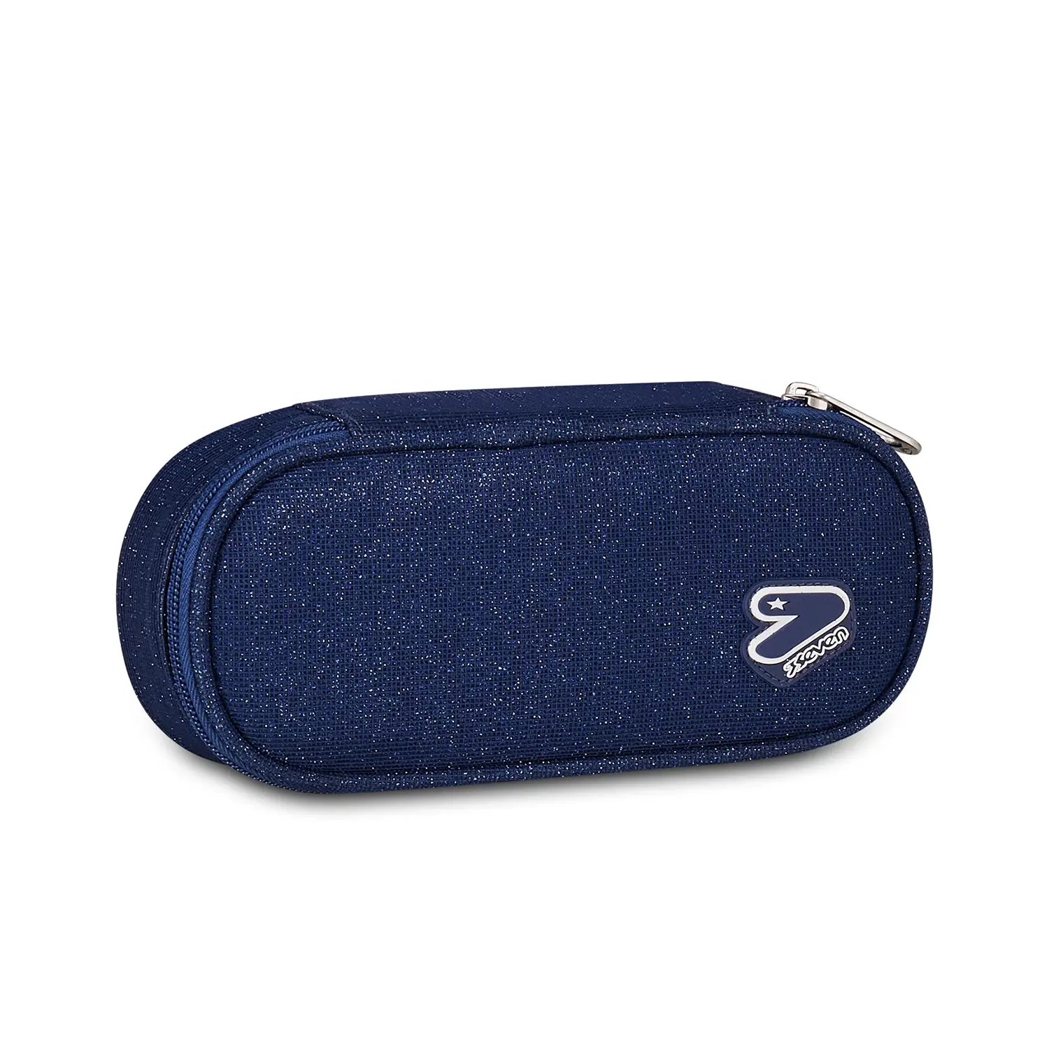 Portapenne Seven Shiny Tech Round Plus Blue Polite - bauletti tombolini bustine