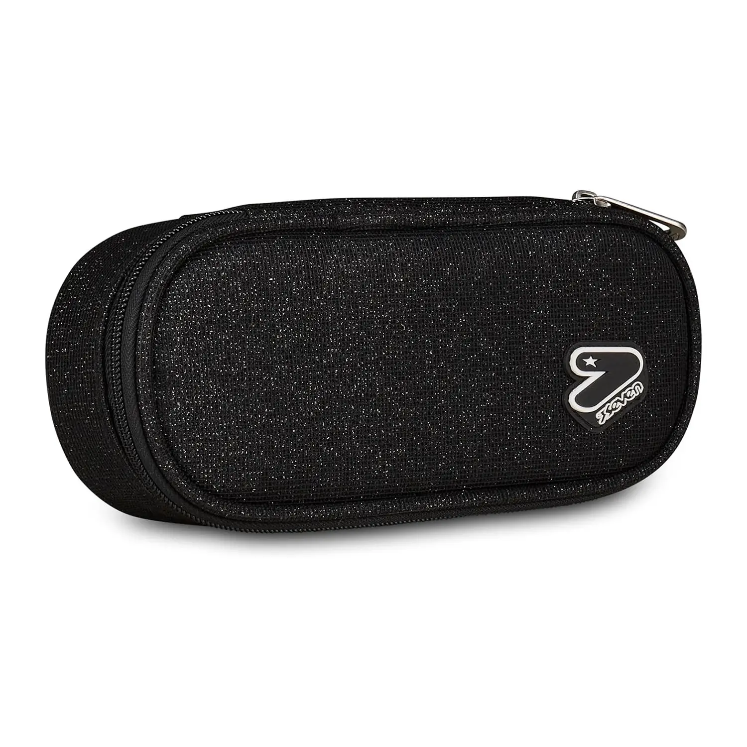 Portapenne Seven Shiny Tech Round Plus Jet Black - bauletti tombolini bustine