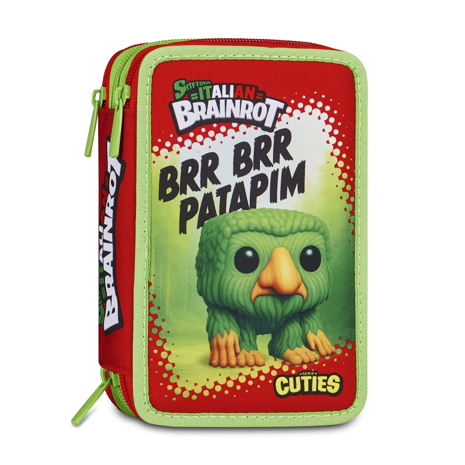 Astuccio 3 Zip Brainrot Brr Brr Patapim Kit 44 Pezzi - astucci colori