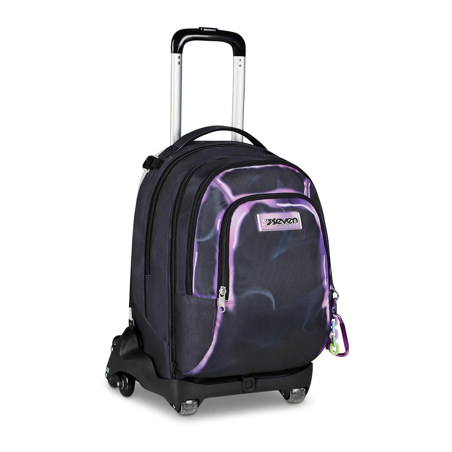 Shadows Of Color Zaino 43 Litri con Trolley Jack 8wd Detach Light Purple - zaini trolley