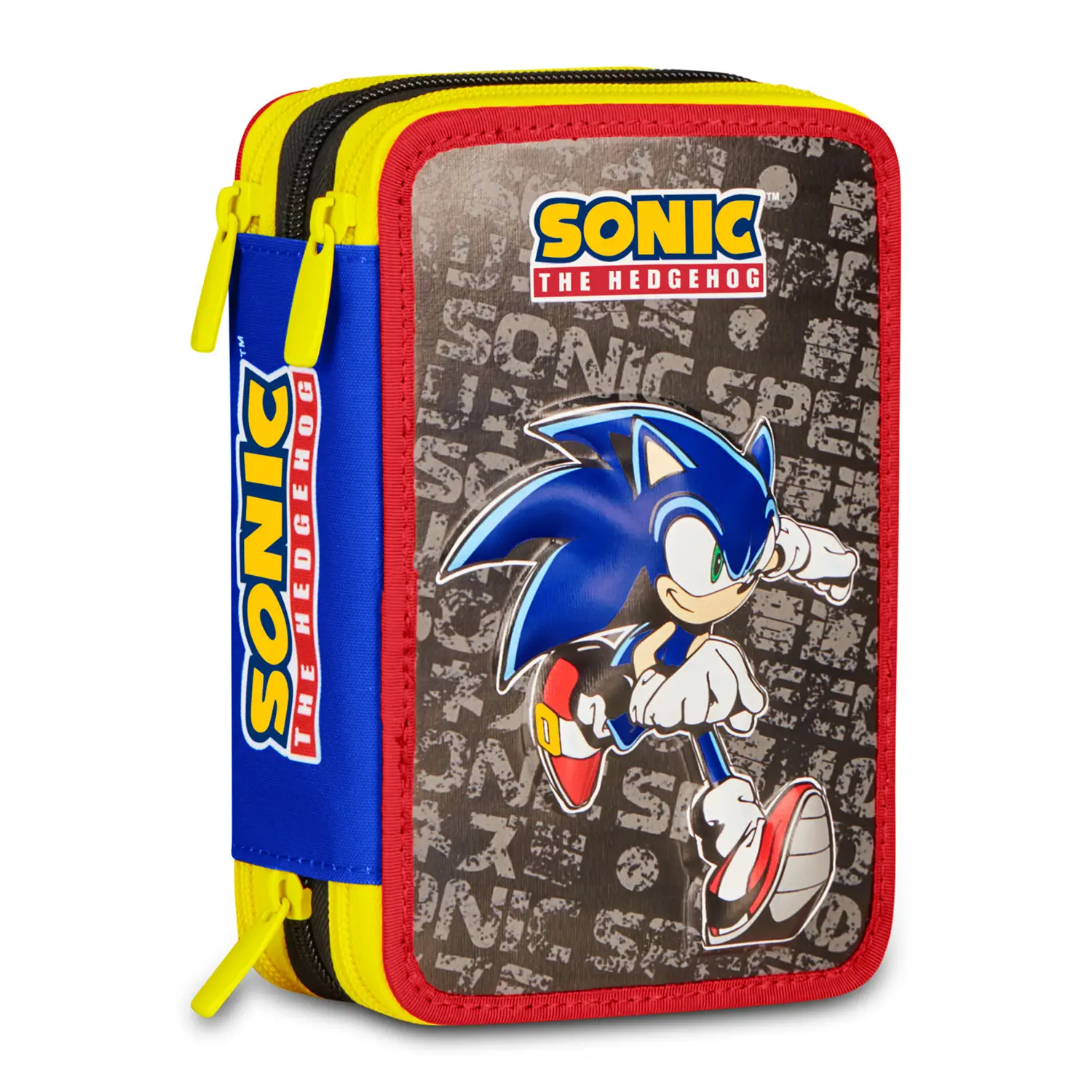 Astuccio 3 Zip Sonic The Hedgehog Speed Completo 44 Pezzi - astucci colori