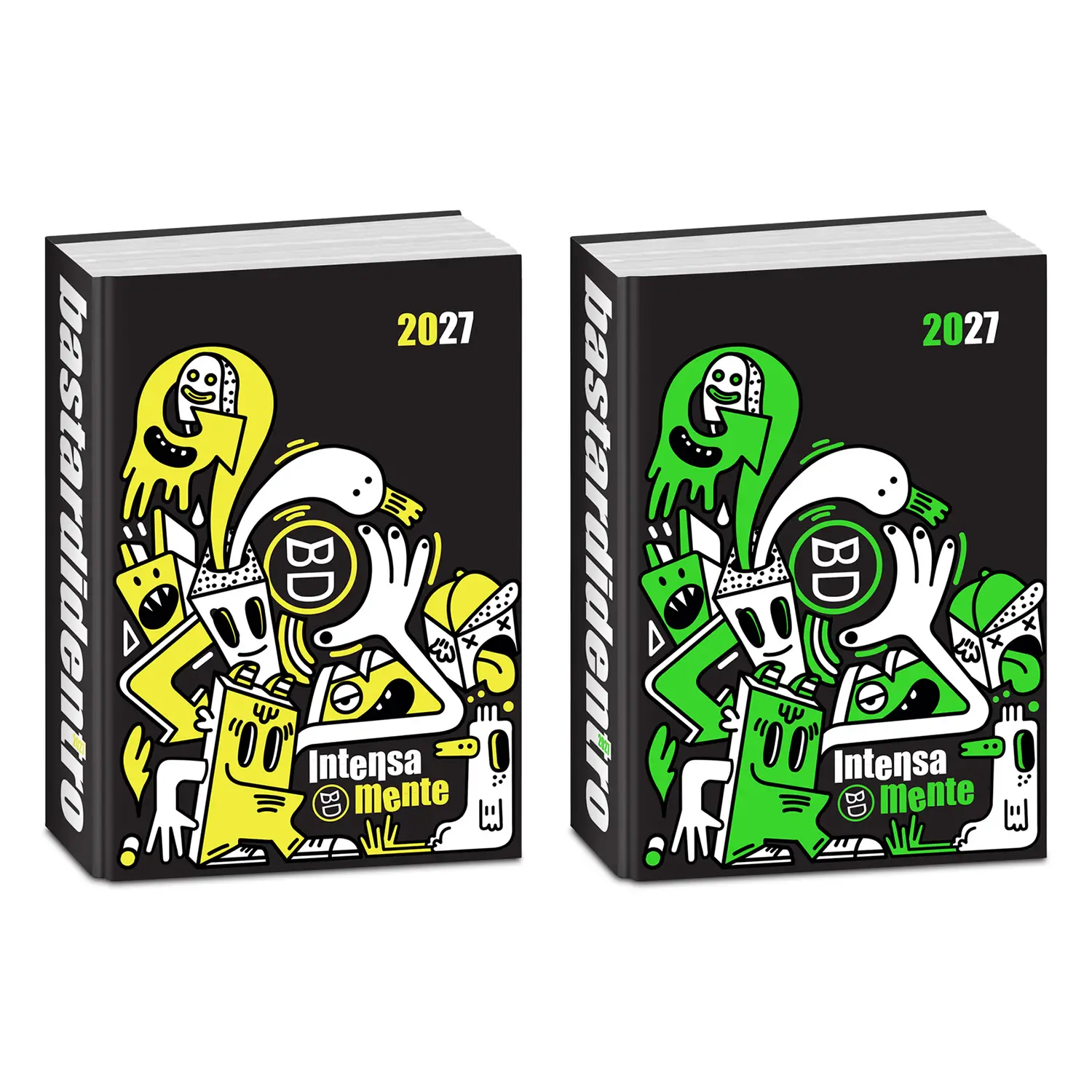 Bastardidentro Diario Standard 16 Mesi Superspecial Fluo Agenda Intensam - diari