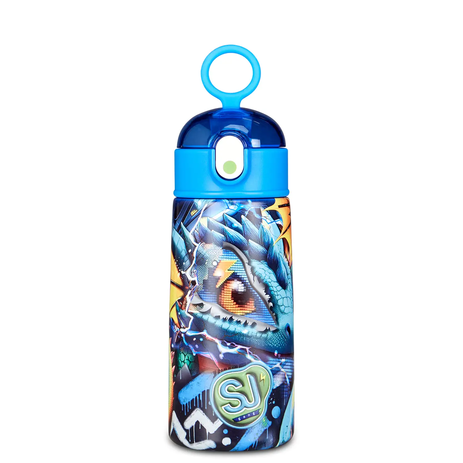 Sj Gang Borraccia con Cannuccia 460 ml Inox 304 Animali Variante 507 - borracce