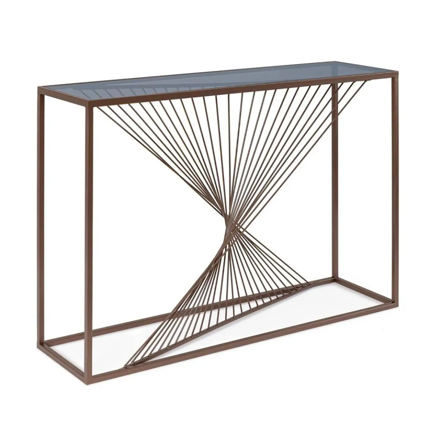 Consolle Espiral Desing Moderno 107x30 Cm Bizzotto - oggetti decorativi