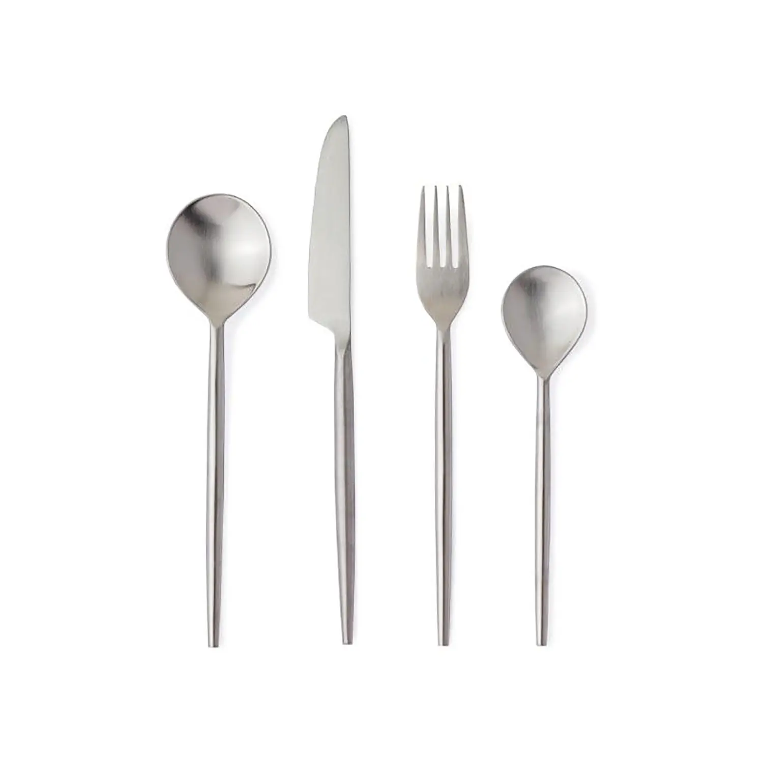 Posate Bronte Argento Satinato 16 Pezzi - oggetti decorativi