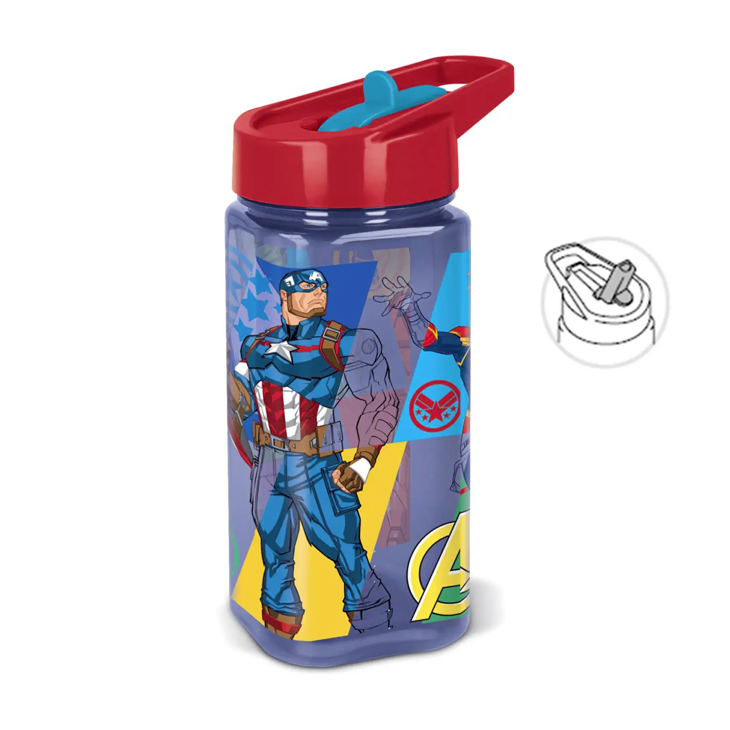 Avengers Borraccia Trasparente ml. 510 - borracce