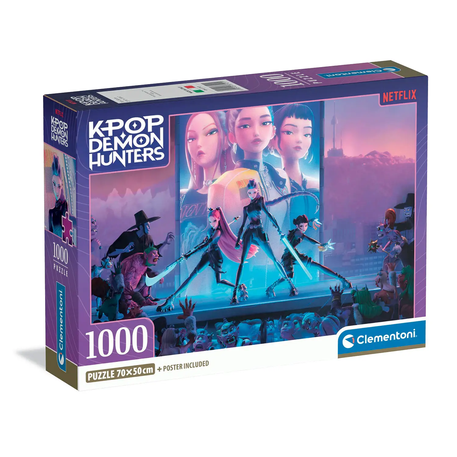 Puzzle 1000 Pezzi Compact K Pop Demon Hunters - Puzzle in cartone
