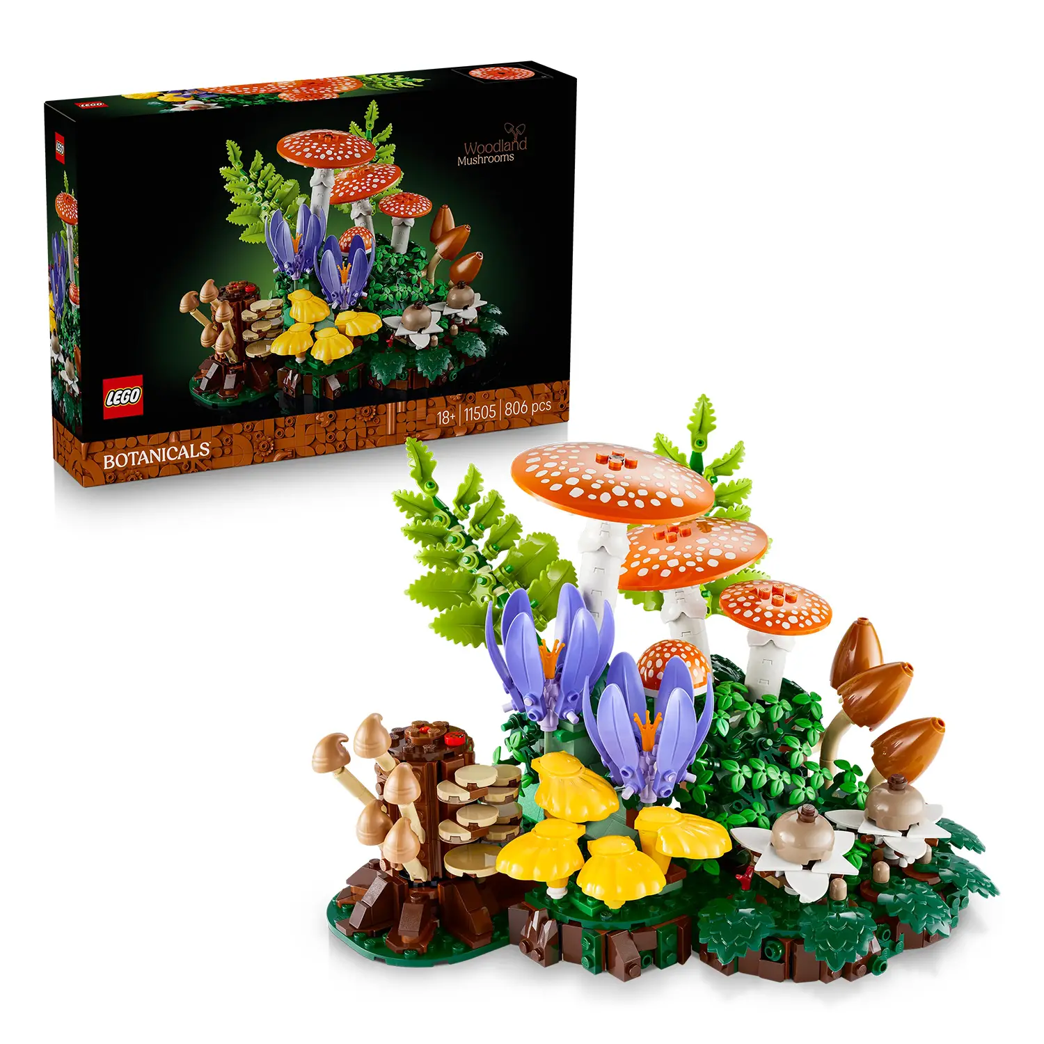 LEGO Botanicals Funghi del Bosco 11505 per Adulti - lego