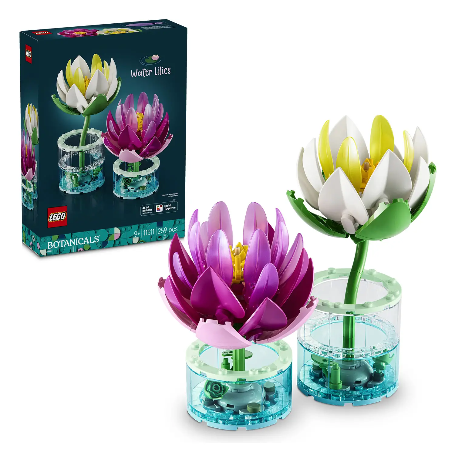 LEGO Botanicals Ninfee 11511 Fiori Artificiali in Vaso - lego