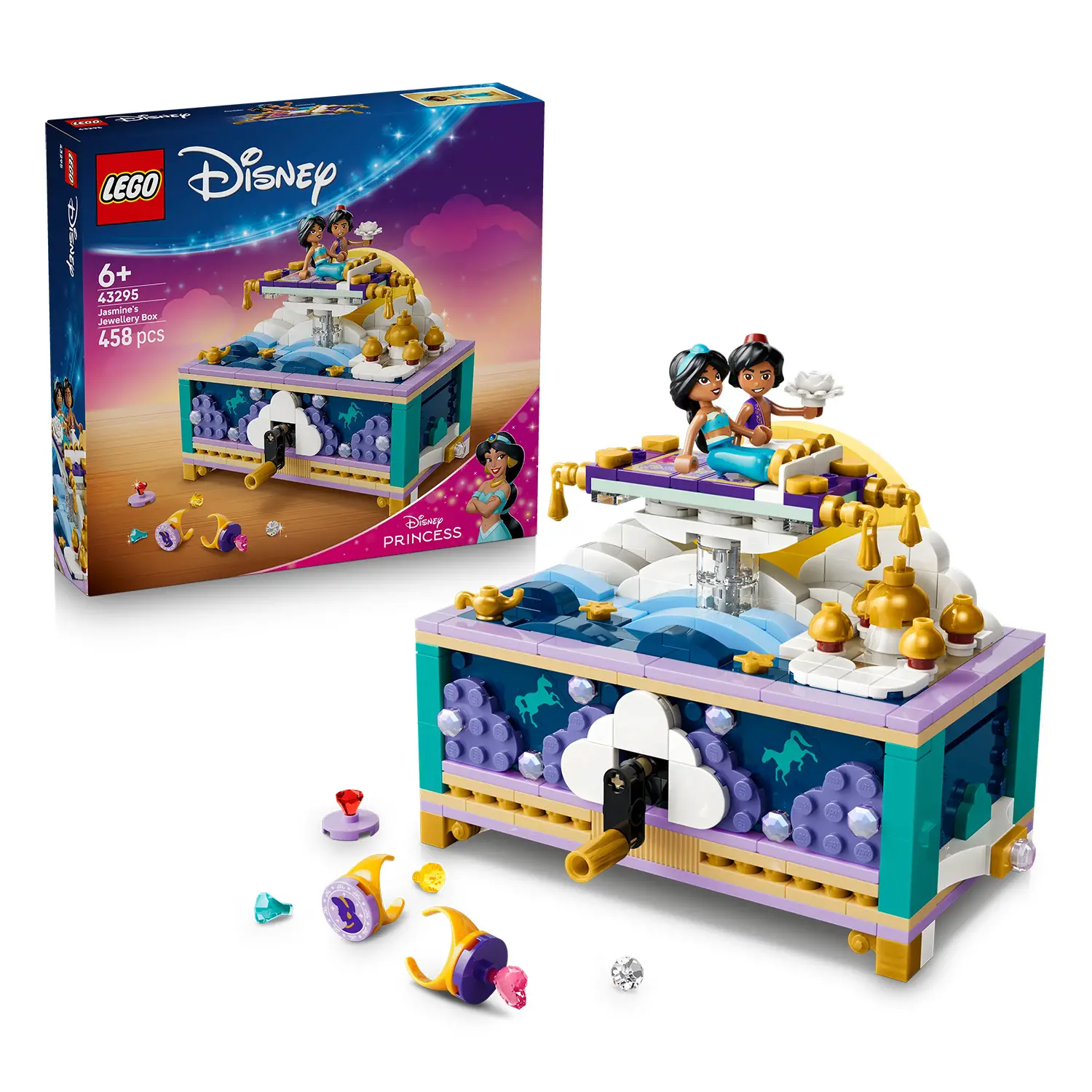 LEGO Disney Princess Box Gioielli di Jasmine 43295 - lego