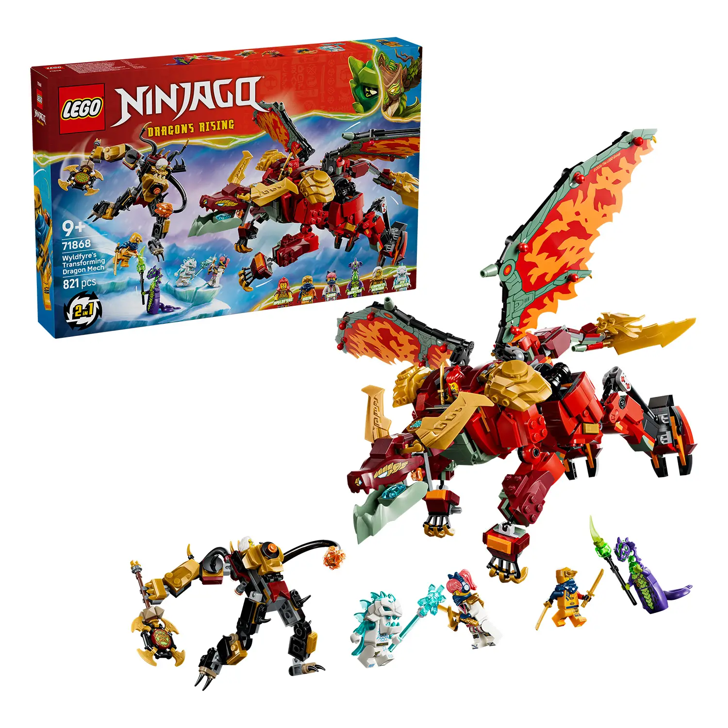 LEGO NINJAGO Mech Drago Mutaforma di Wyldfyre 71868 - lego