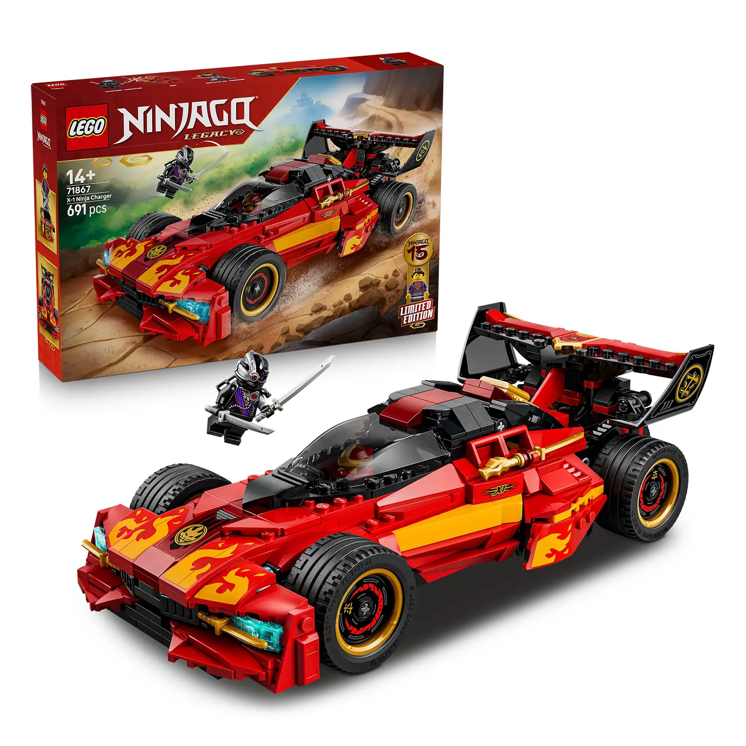 LEGO NINJAGO 71867 Super Bolide X-1 Auto Moto 15° Anniversario - lego