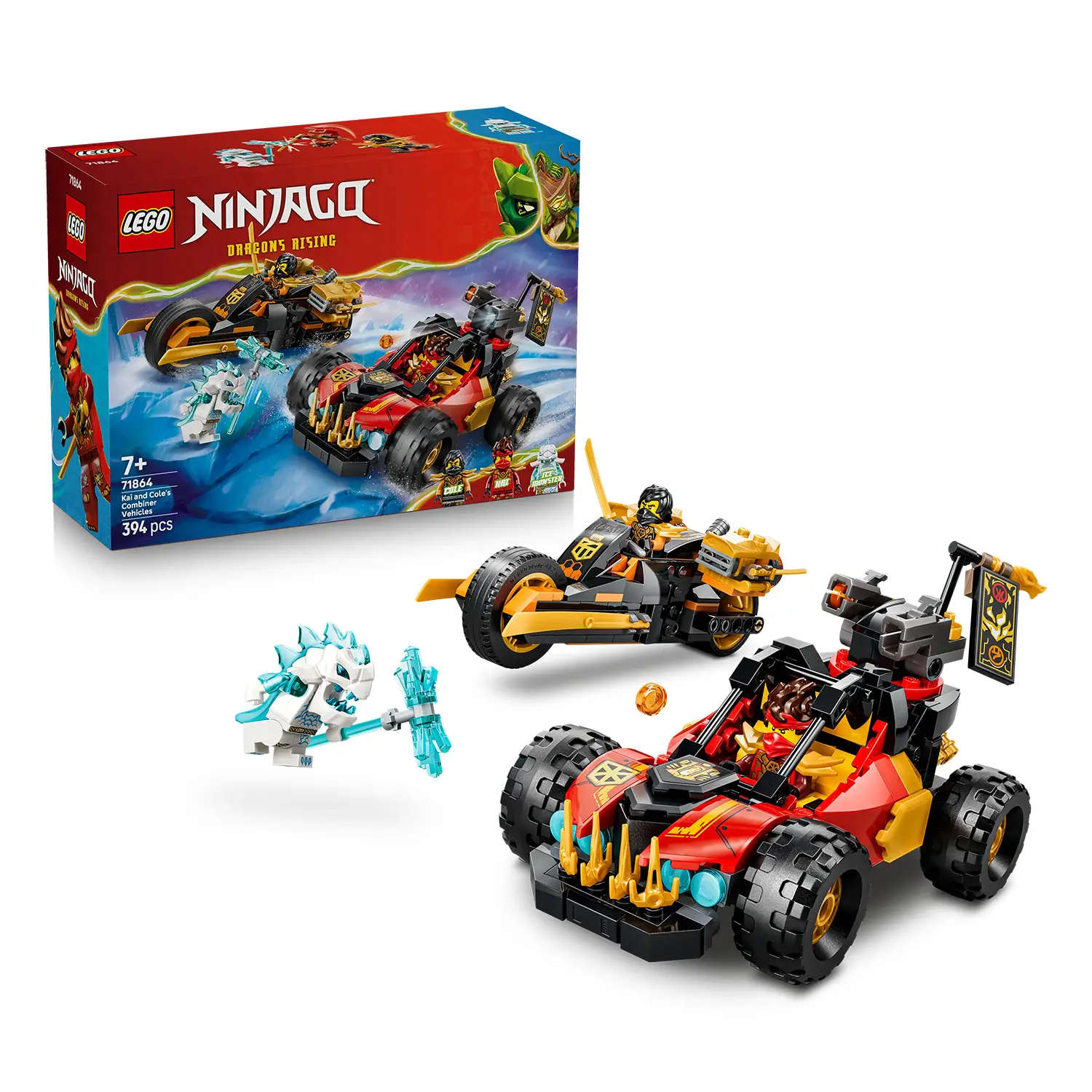 LEGO NINJAGO Veicoli Combinanti di Kai e Cole 71864 - lego