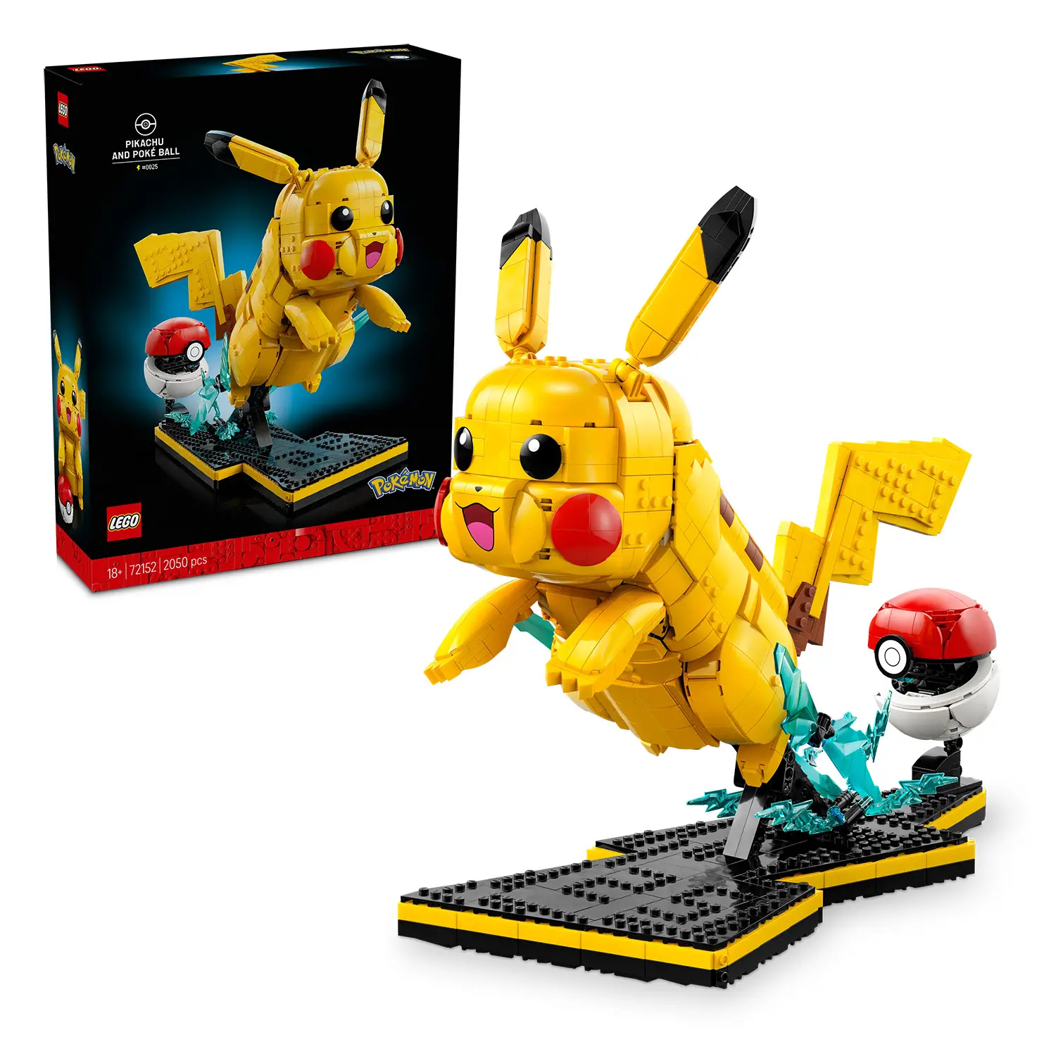 LEGO Pokémon 72152 Pikachu Poké Ball 2050 Pezzi - lego