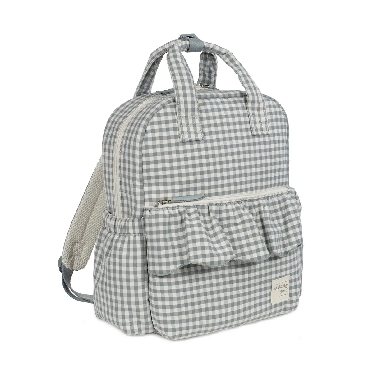 Praliné Zaino Fasciatoio Vichy Matcha Walking Mum - borse e zaini
