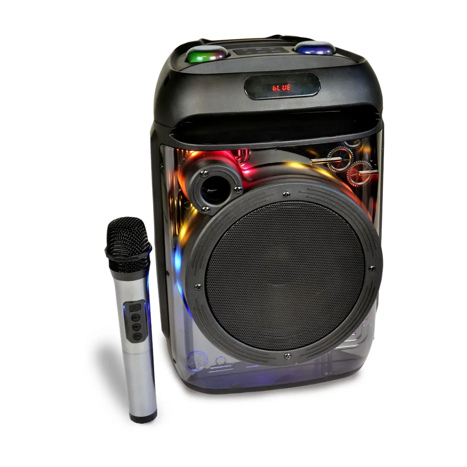 Cassa Con Microfono Wireless E Luci 270x410x270 Mm - Sistemi audio