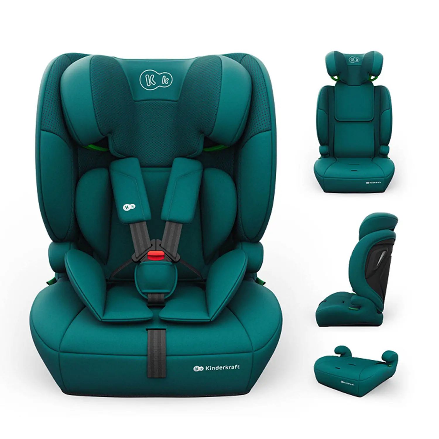 Seggiolino auto Kinderkraft Comfort Up 2 Plus I-Size Green 76-150cm - bambini 76-150 cm (15m-12anni)