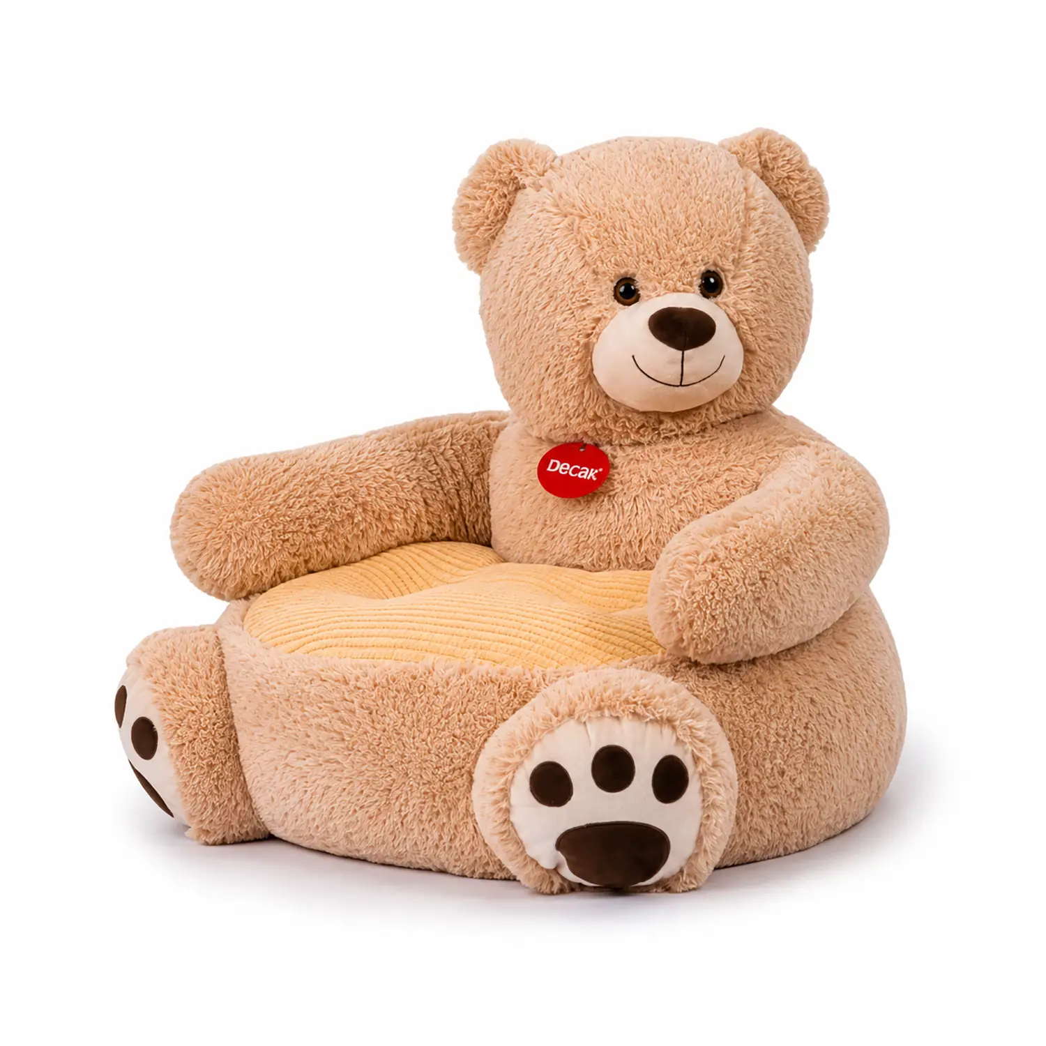 Poltrona Orso Beige Bambini Dolce Abbraccio 50x50x50 cm - peluches 0/36 mesi
