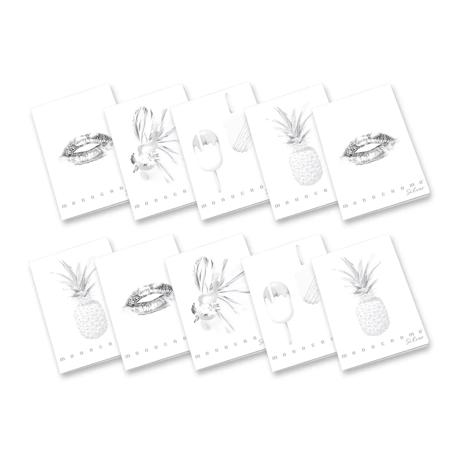 Quaderno Maxi Pigna Monocromo Silver - 72 Pagine - Rigatura 1R - Cancelleria varia