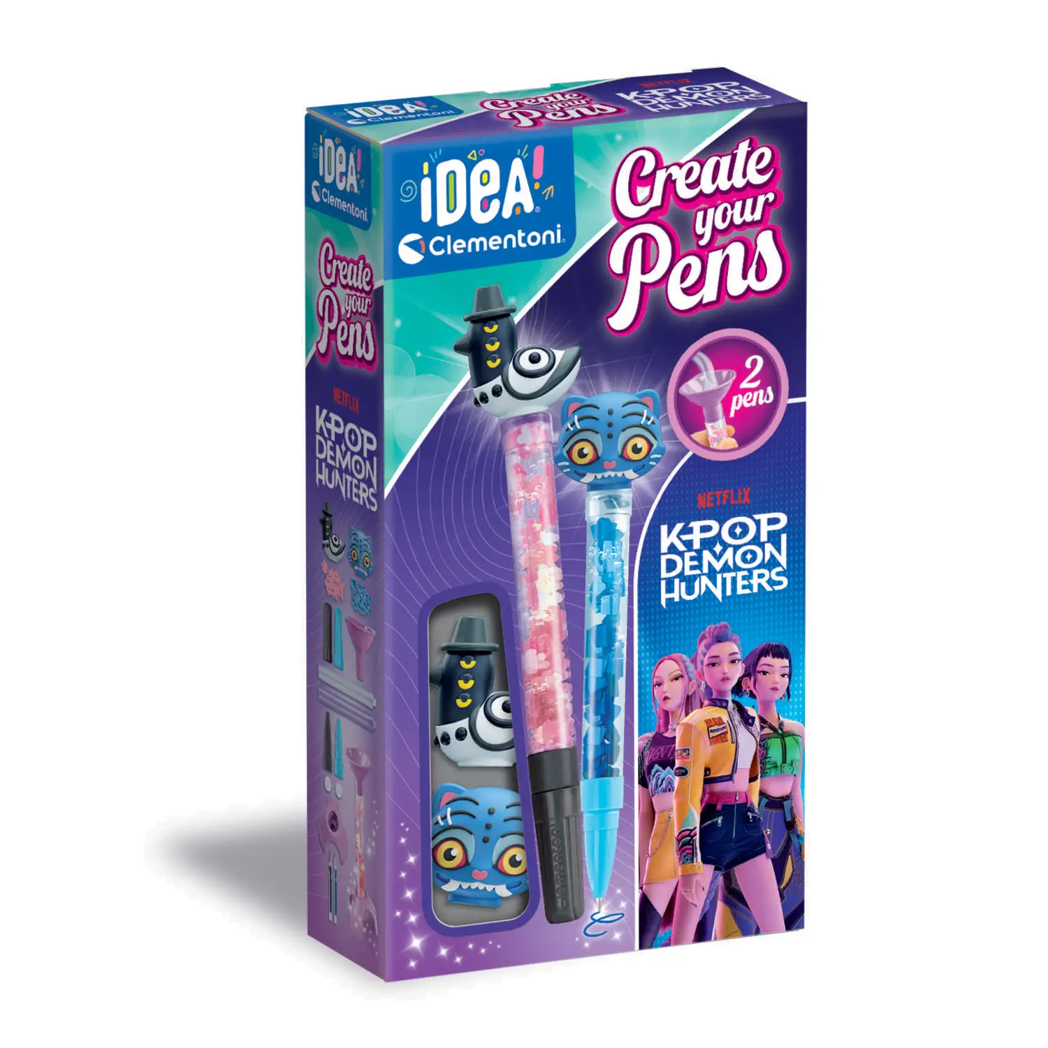 Clementoni Idea Crea La Tua Penna K Pop Demon Hunters: Sussy & Derpy - creatività