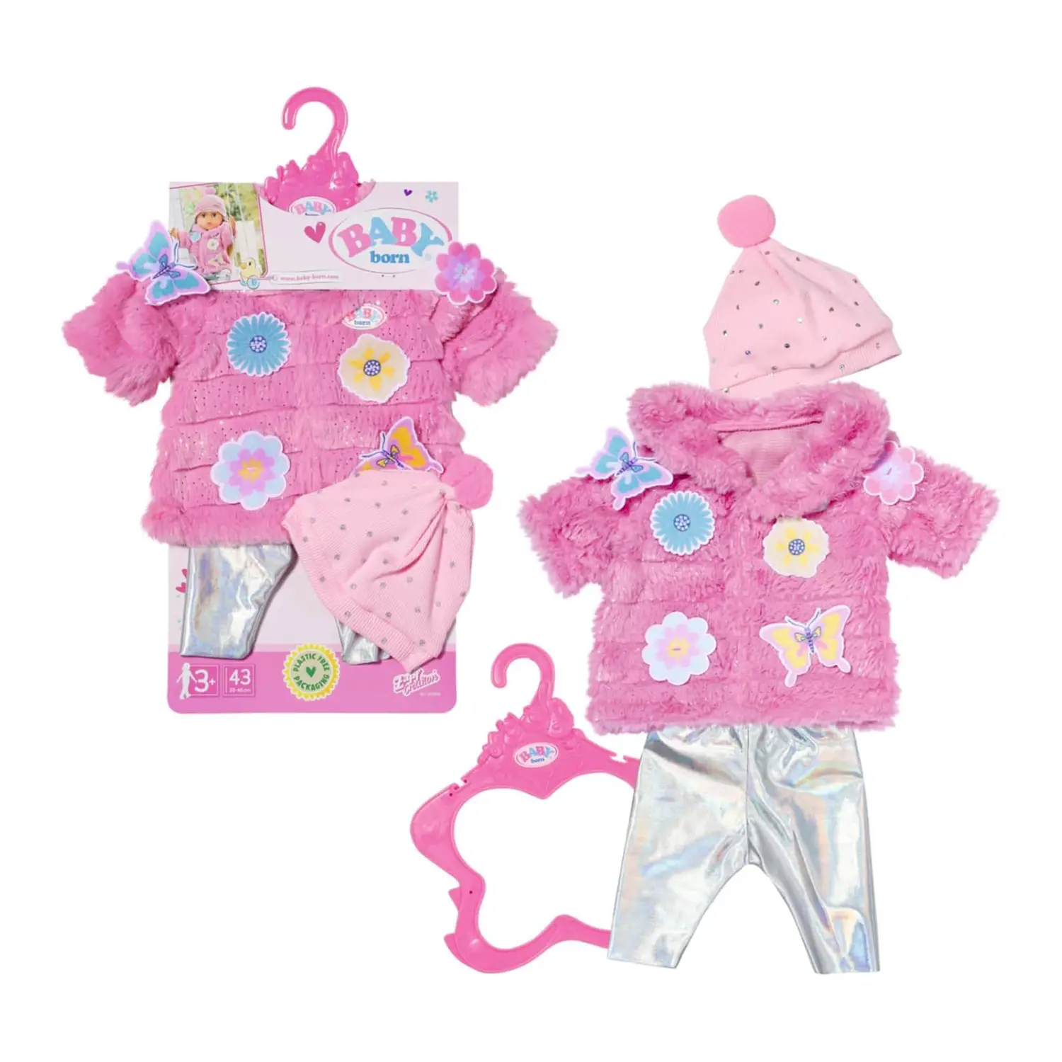 Baby Born Set Cappotto Rosa 43 Cm - Bambole e accessori
