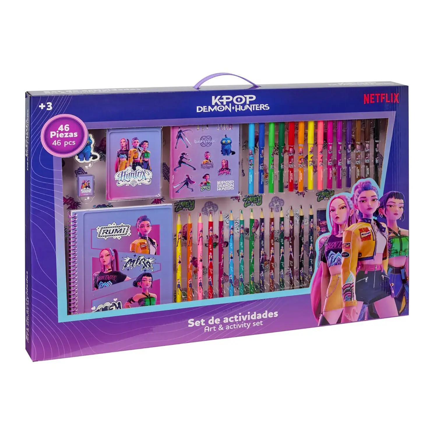K Pop Demon Hunters Set Stationery 46 Pezzi - gadget