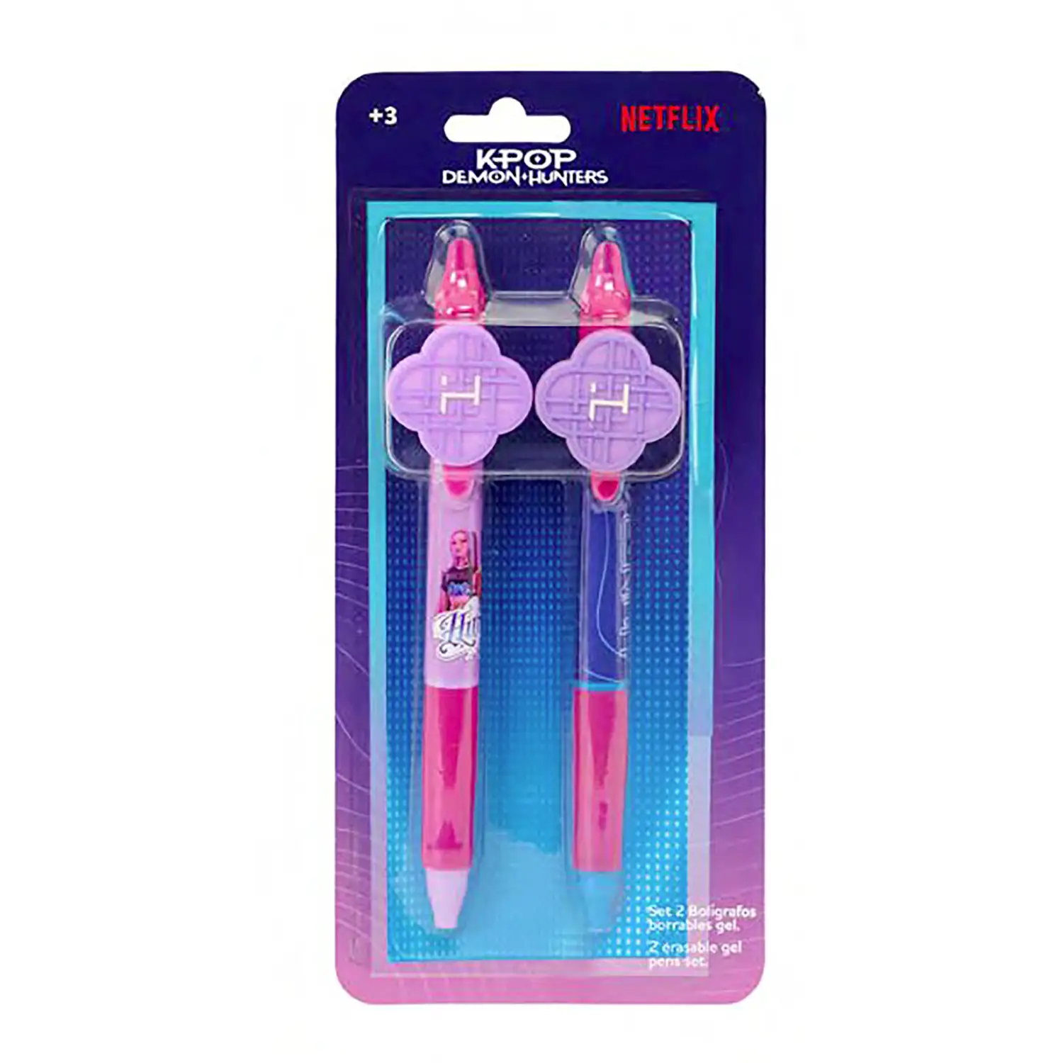 K Pop Demon Hunters Set Penne Cancellabili 2 Pezzi - articoli da tavola