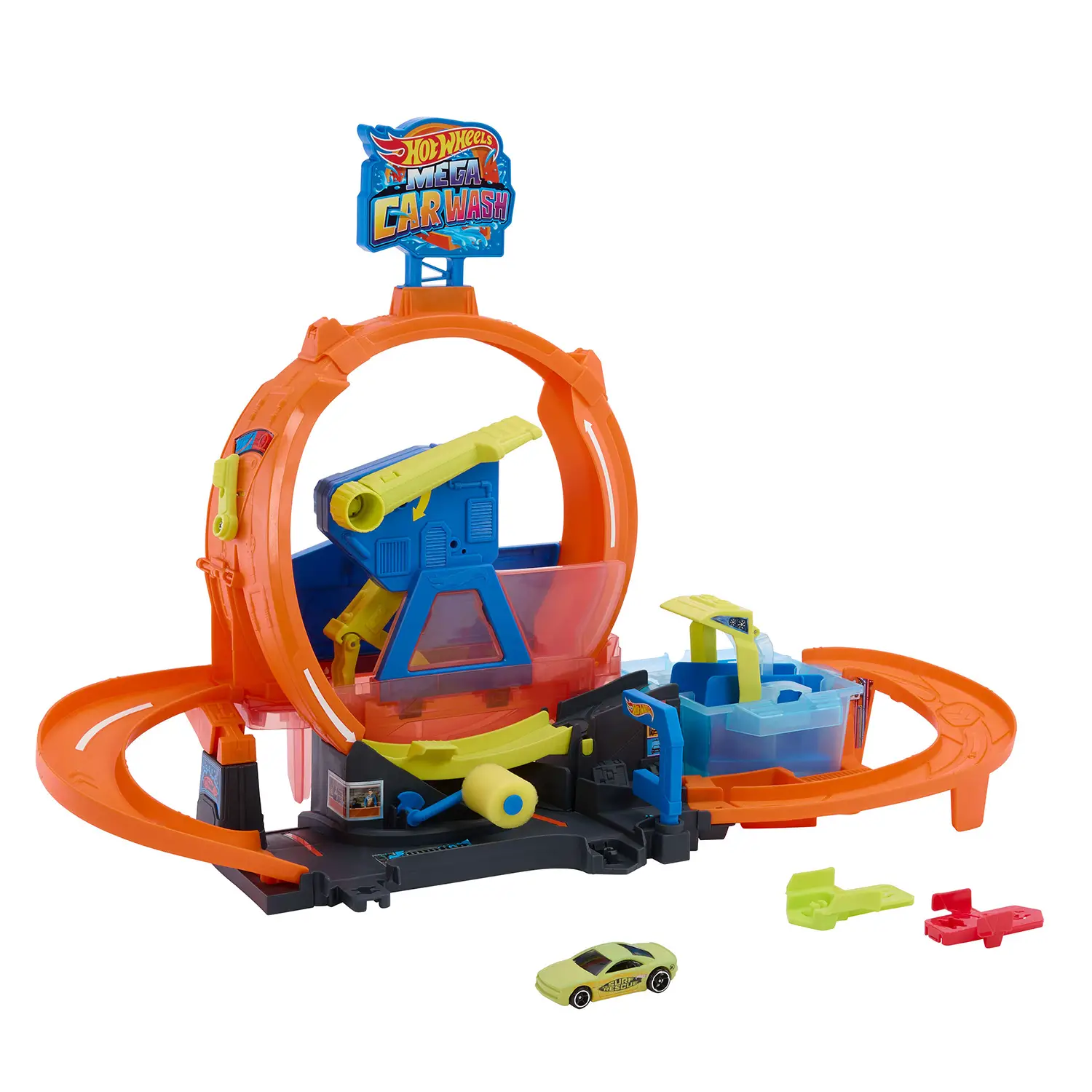 Hot Wheels City Mega Loop Car Wash JHL97 - Veicoli, garage e piste