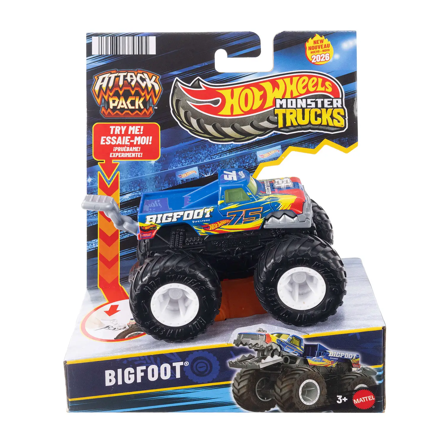 Hot Wheels Monster Trucks Attack Bigfoot JMK93 - modellini