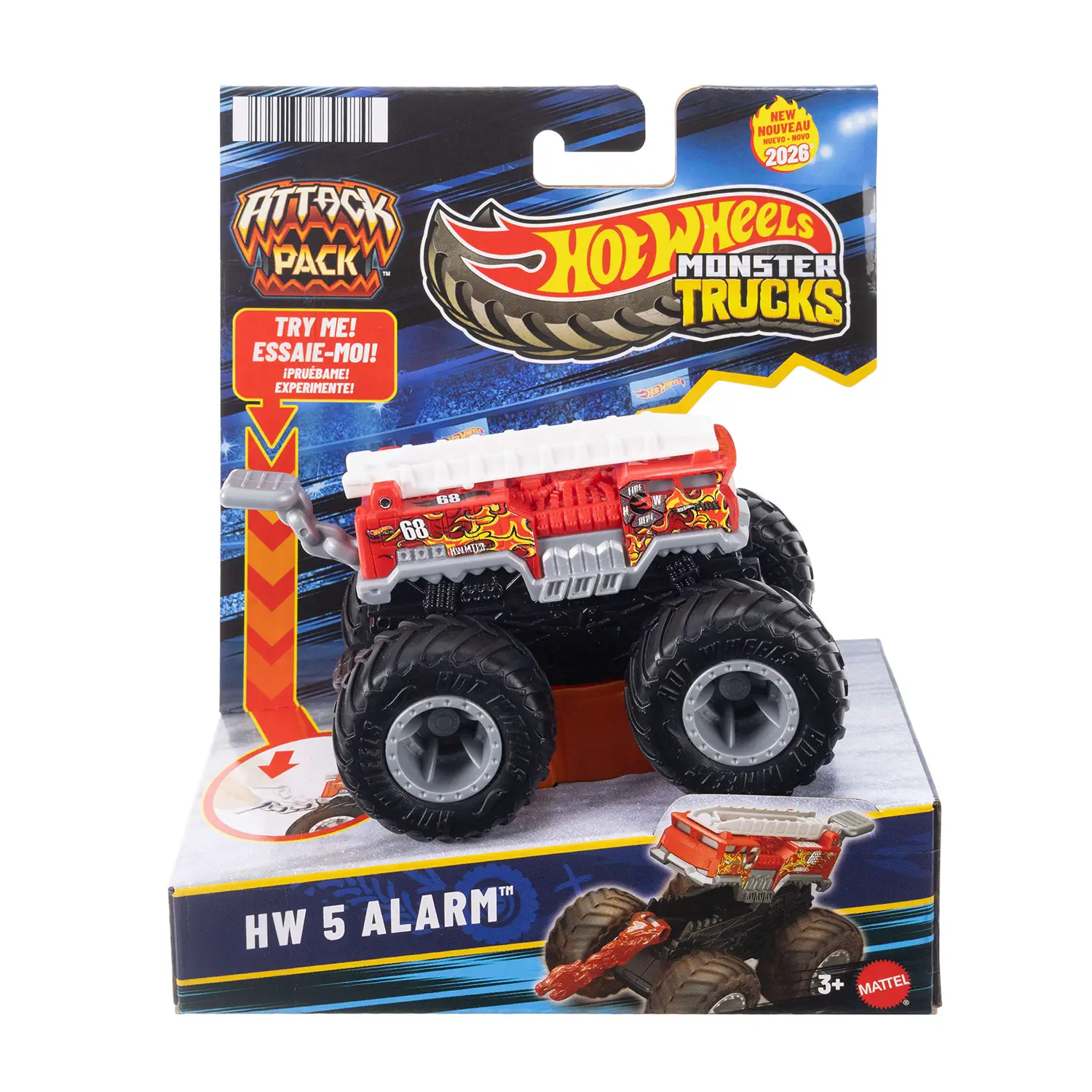 Hot Wheels Monster Trucks Attack 5 Alarm JMK98 - modellini