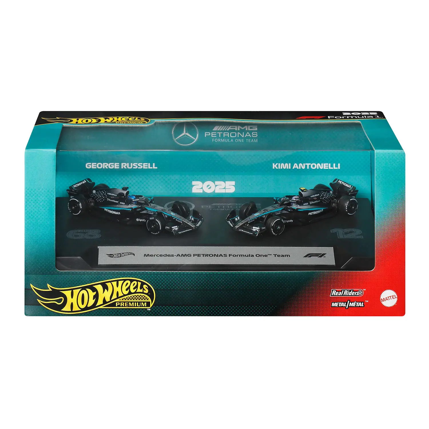 Hot Wheels Premium Mercedes-AMG F1 2-Pack JMM93 - modellini