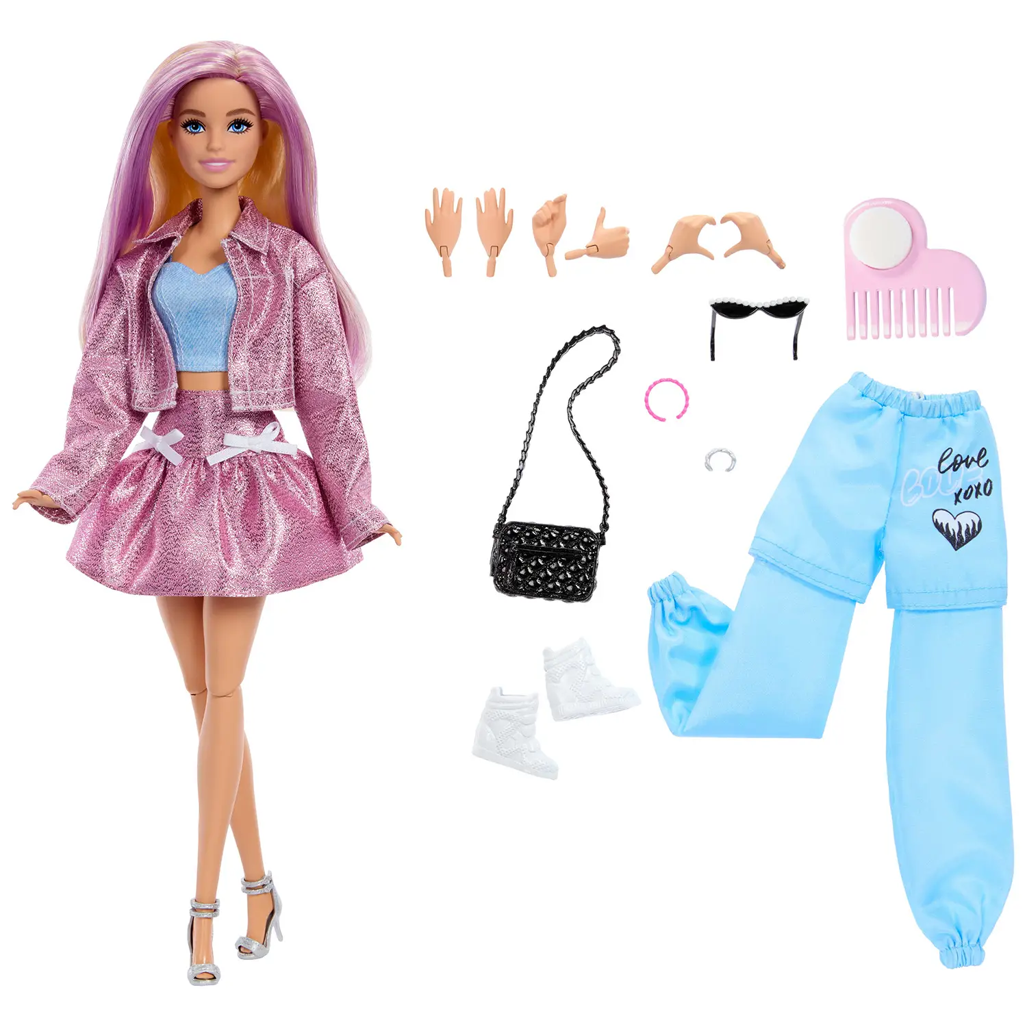 Barbie Deluxe Style JNC61 con 4 Accessori Fashion - collezionabili bambina