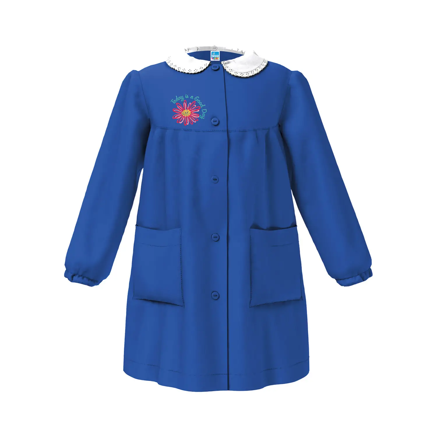 Grembiule Bambina Scuola Fiore Blu 11 Anni - grembiuli scolastici