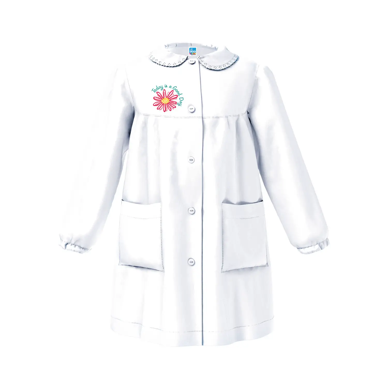 Grembiule Bambina Scuola Fiore Bianco 11 Anni - grembiuli scolastici
