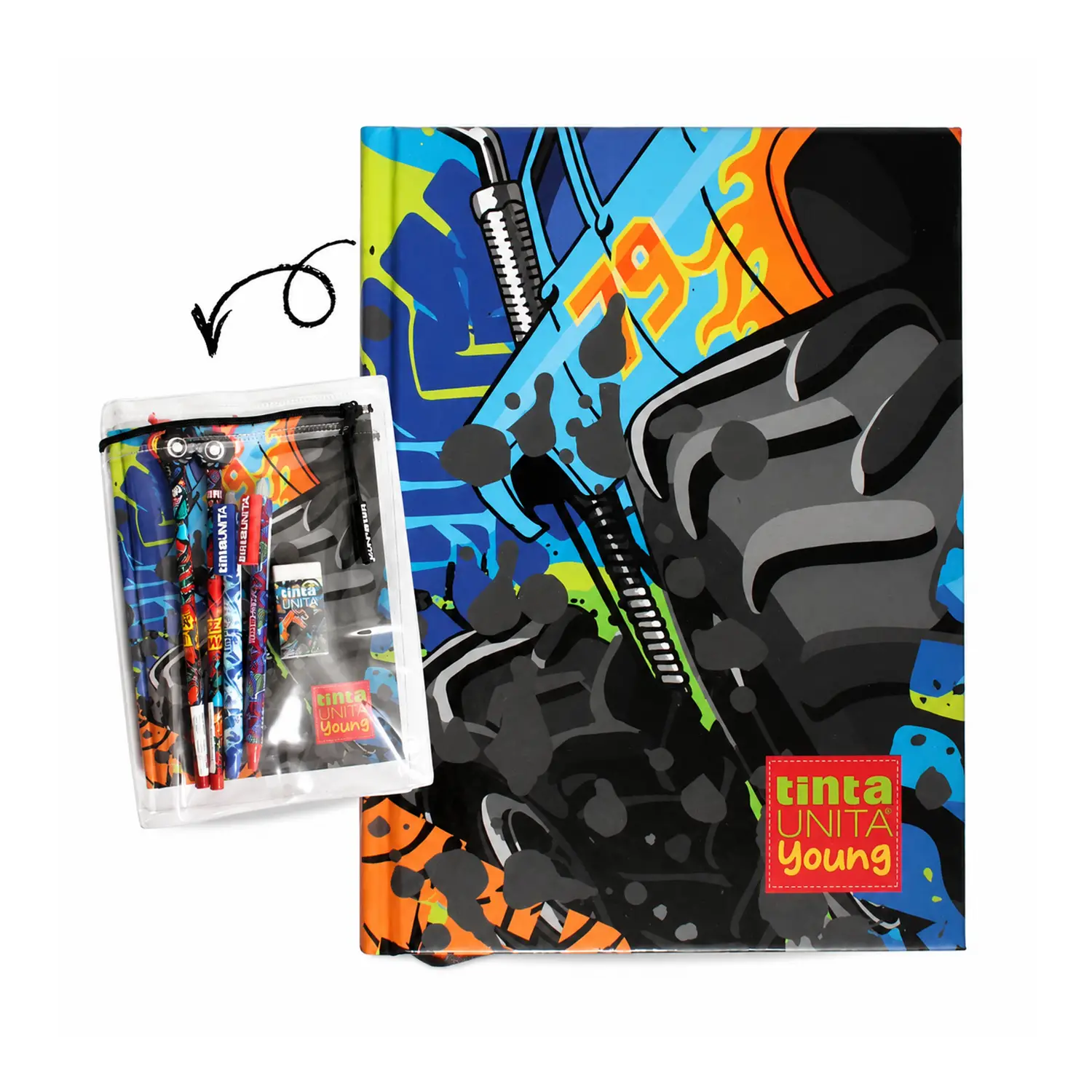 Tinta Unita Young Boy Diario 12 Mesi Con Cover E Accessori Auto - diari