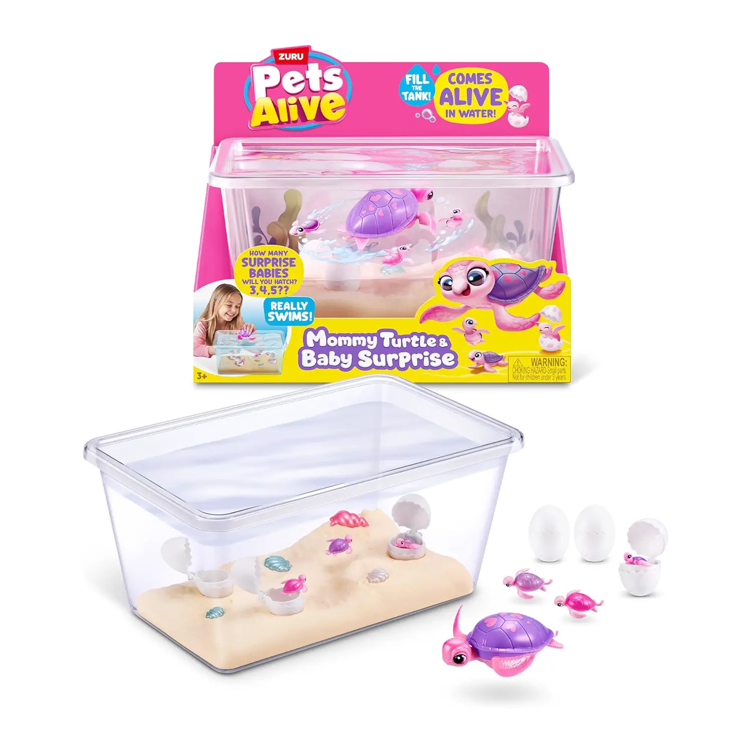 Pets Alive Mama & Baby Turtle Playset - collezionabili bambina