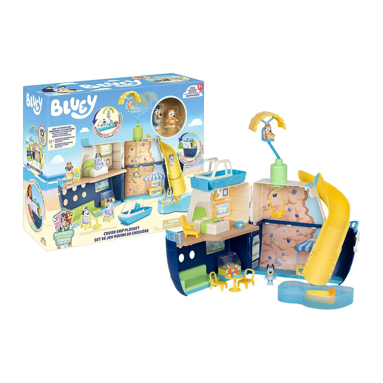 Bluey Pwf Nave Da Crociera - action figures ed accessori