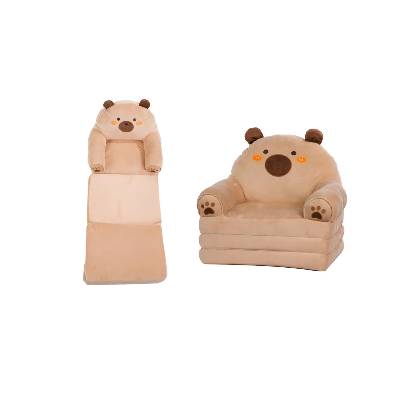 Poltrona Orso Allungabile 3 In 1 50x40xh48cm - peluches 0/36 mesi
